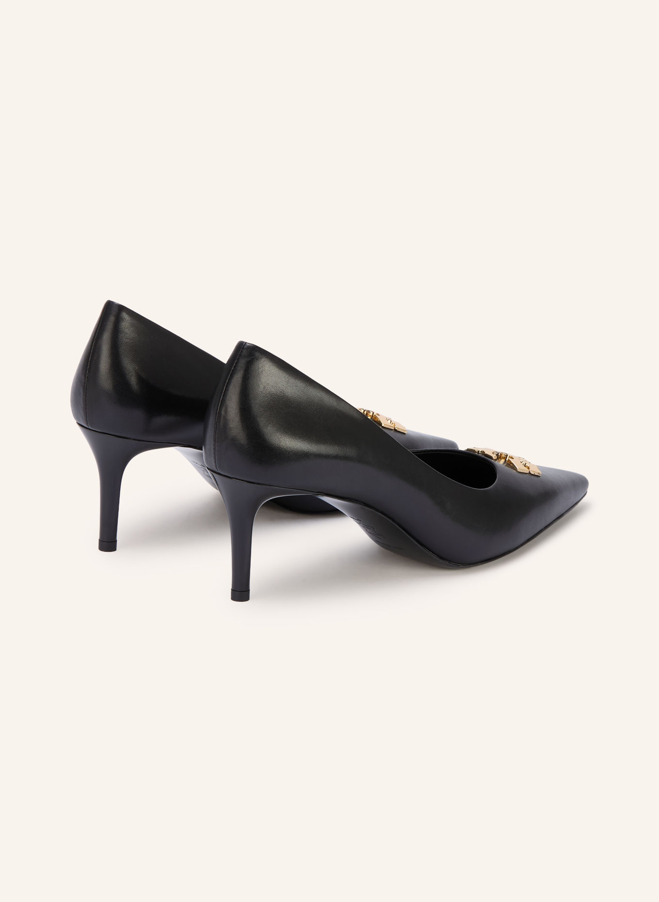TORY BURCH CHARLIE Pumps: BLACK / GOLD