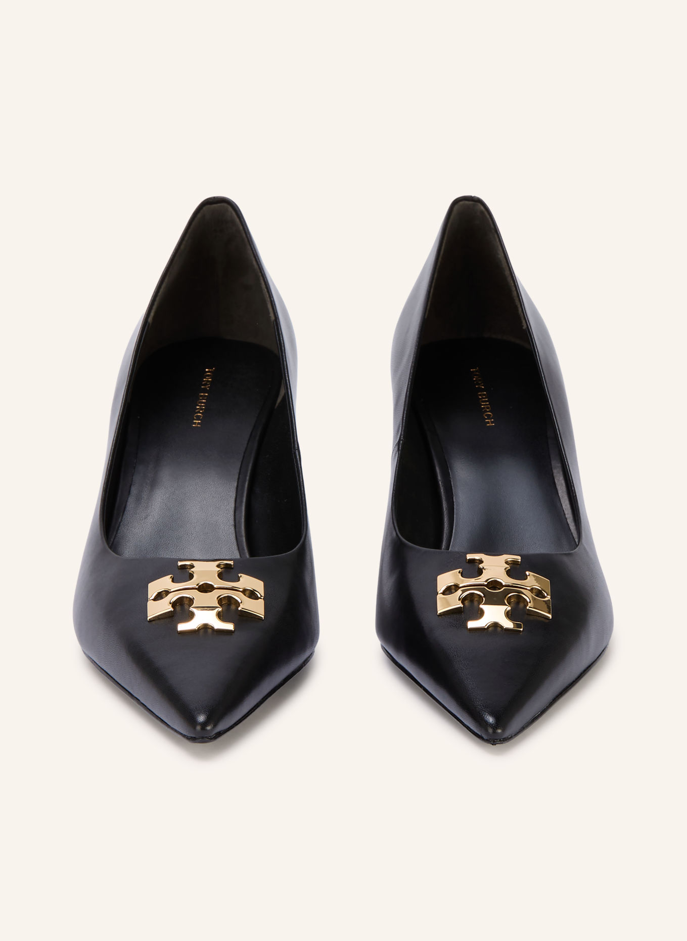 TORY BURCH CHARLIE Pumps: BLACK / GOLD