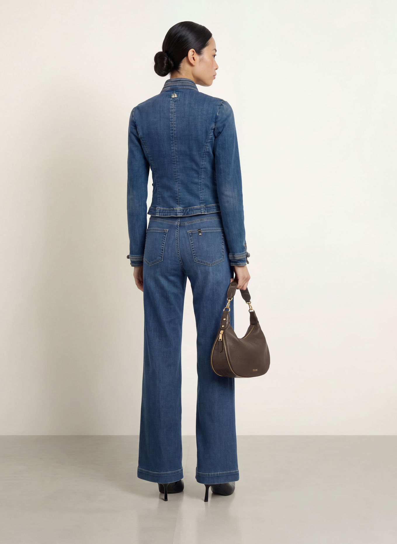 LIU JO Veste en jean GIGI: 79253 Den.Blue md rips ico
