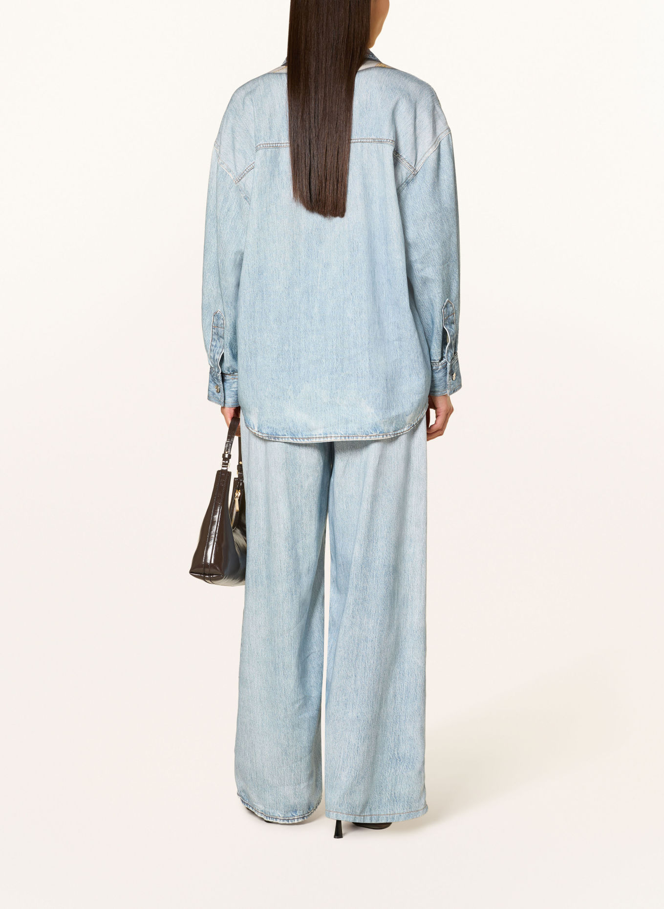LIU JO Wide Leg Jeans mit Schmucksteinen: 79215 Den.Blu vintage digi