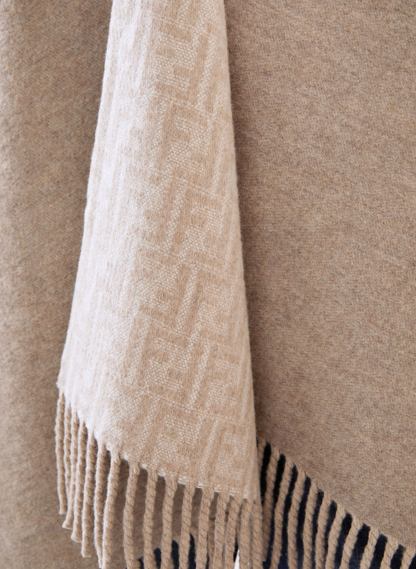 FENDI Cape with cashmere: GRAY