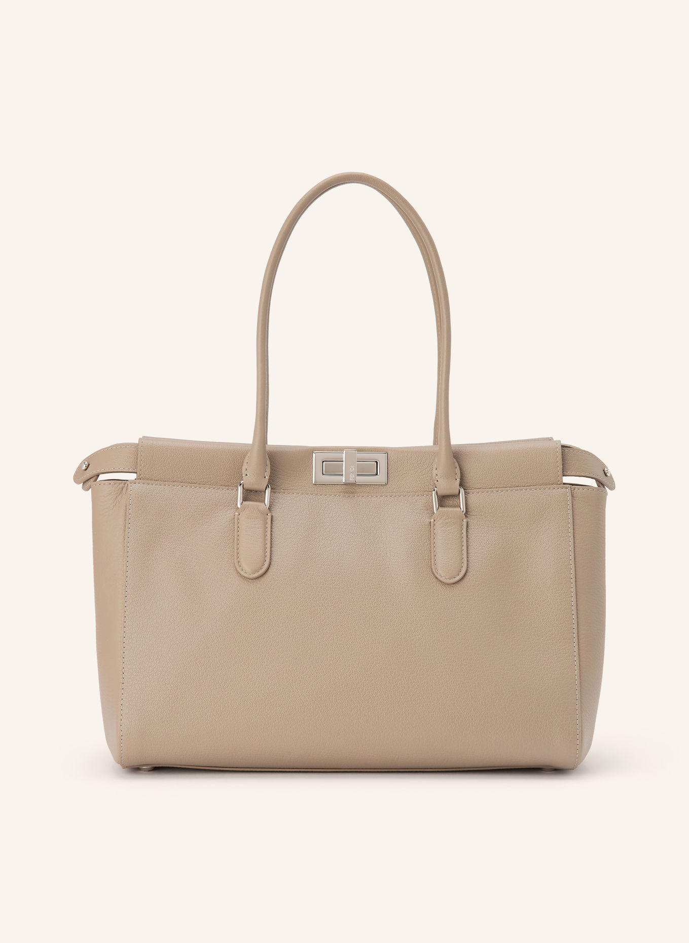 FENDI PEEKABOO SMALL Shoppers: BEIGE / SILVER