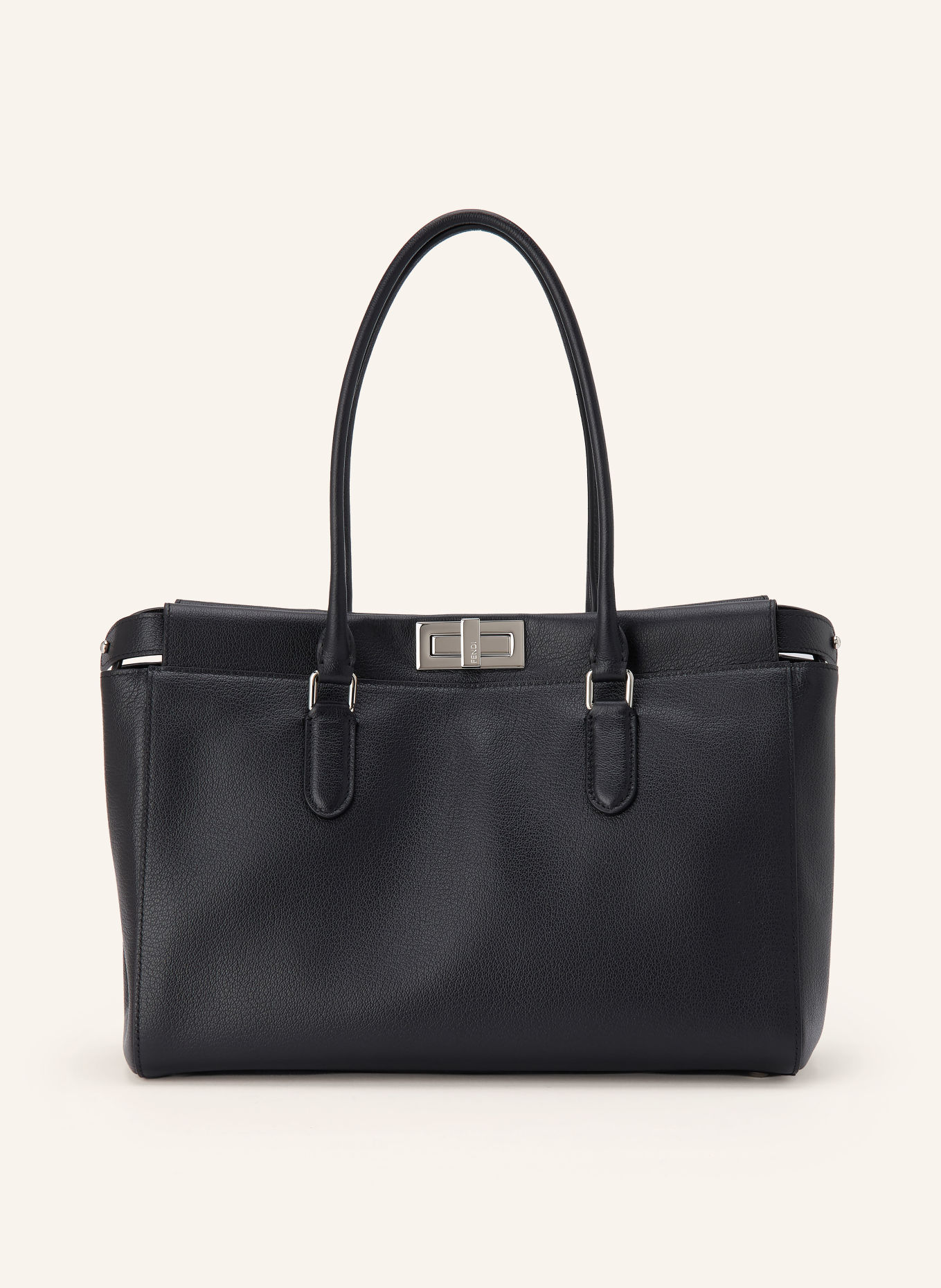 FENDI Shopperka PEEKABOO SMALL: CZARNY