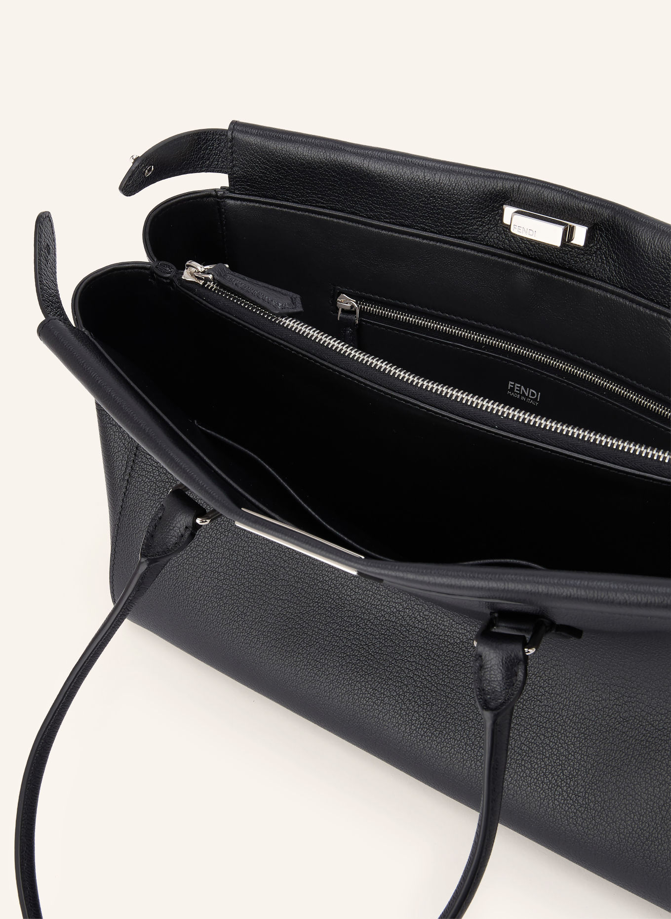 FENDI Shopperka PEEKABOO SMALL: CZARNY