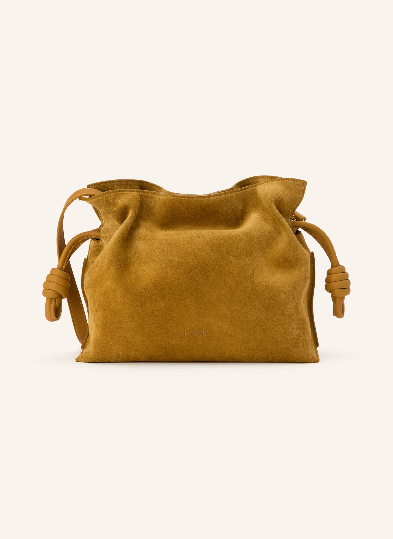 LOEWE FLAMENCO MEDIUM Bucket bag: DARK YELLOW / GOLD