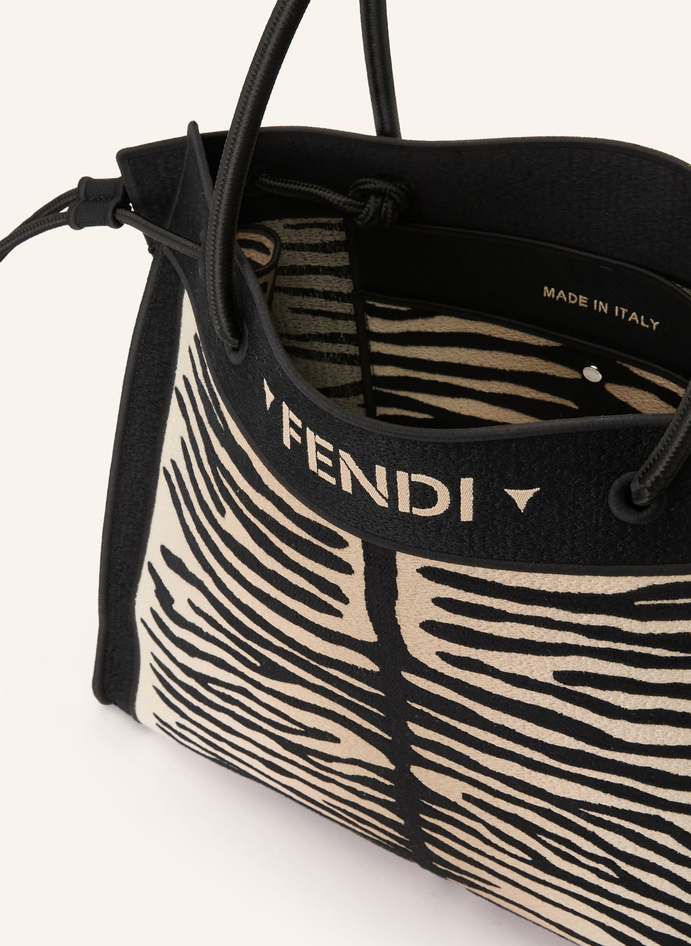 FENDI Shoppers: BLACK / SILVER / BEIGE