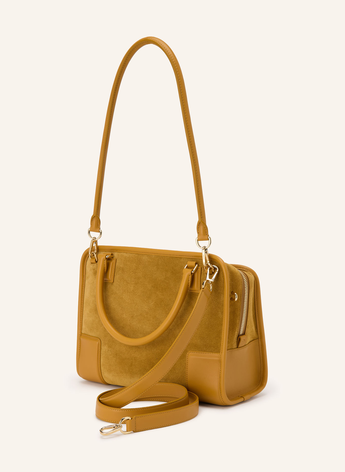 LOEWE Sac à main AMAZONA 180 MEDIUM: JAUNE FONCÉ / OR