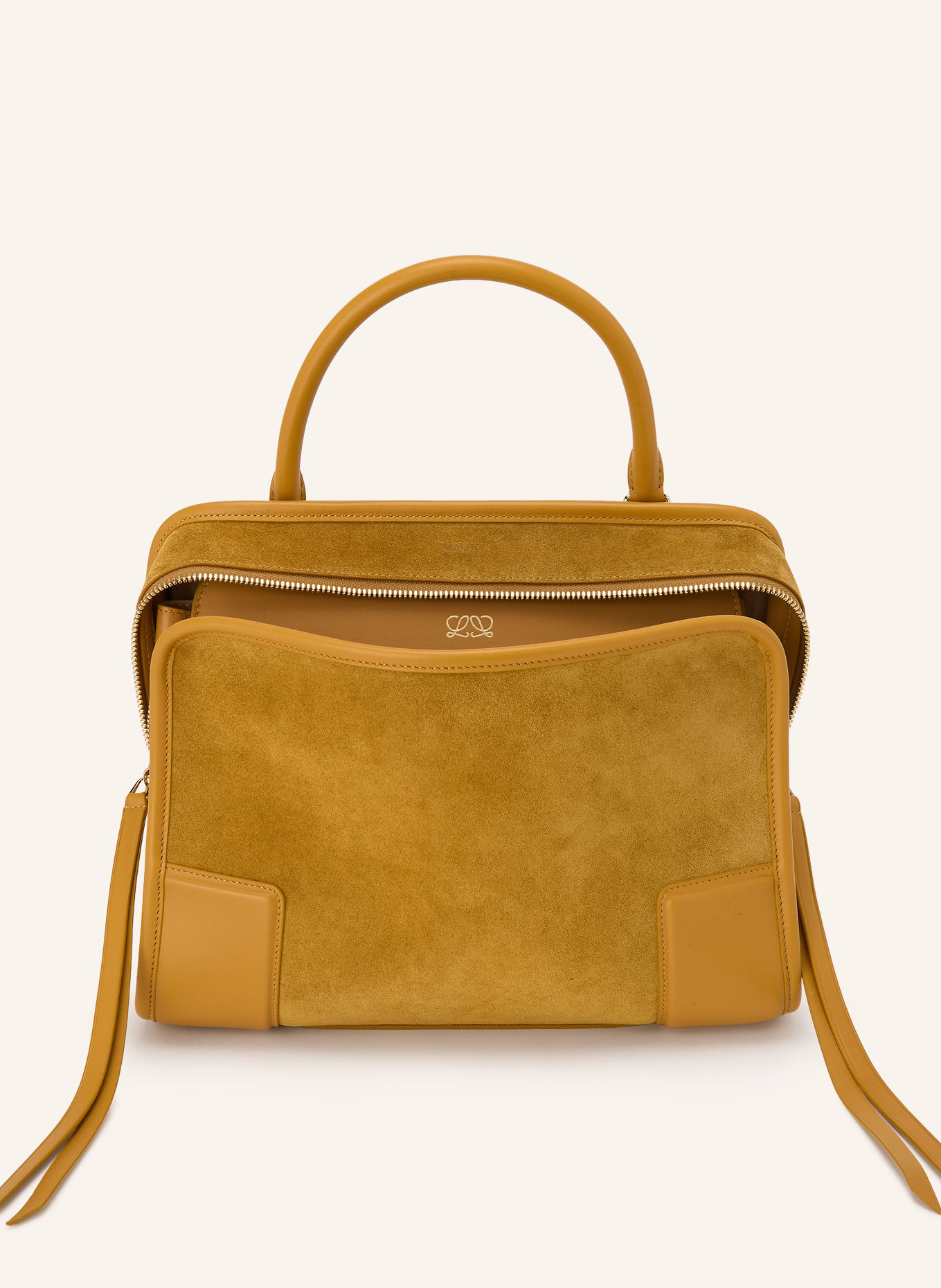 LOEWE Sac à main AMAZONA 180 MEDIUM: JAUNE FONCÉ / OR