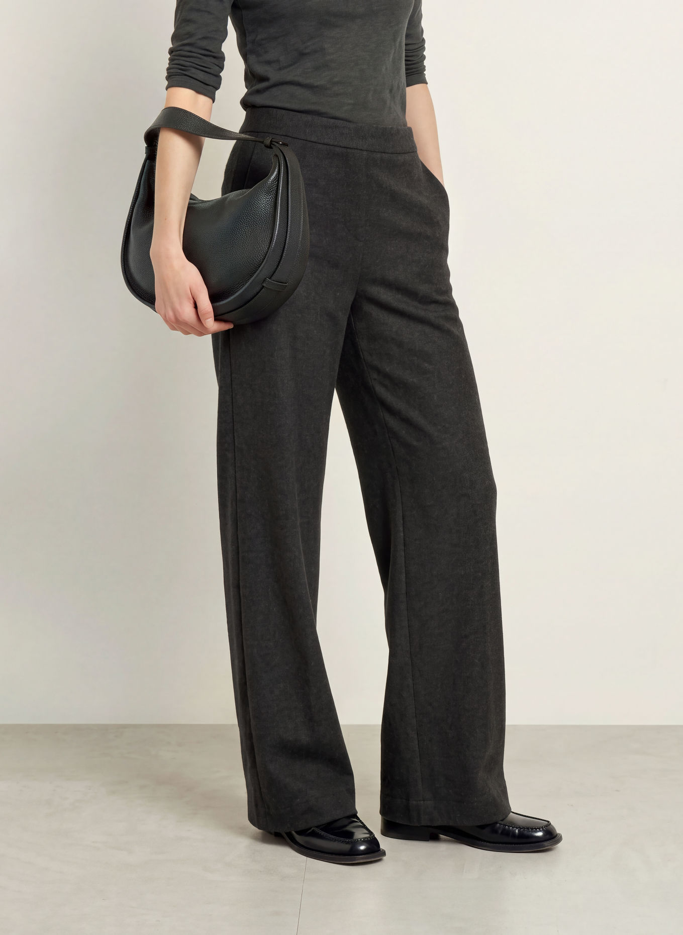 Marc O'Polo Flanellhose: DUNKELGRAU