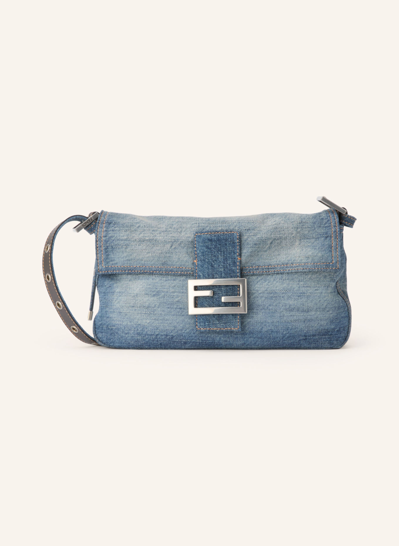 FENDI BAGUETTE Handbag: BLUE