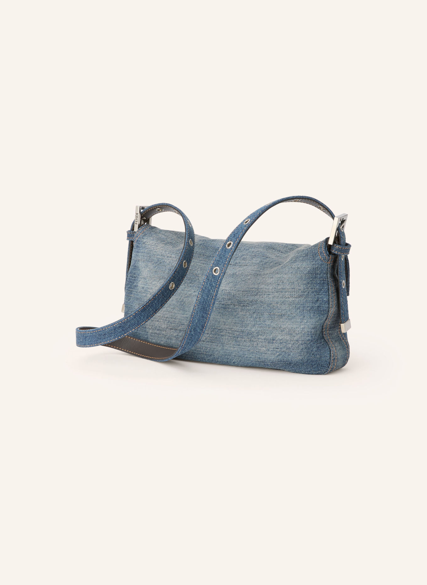 FENDI BAGUETTE Handbag: BLUE