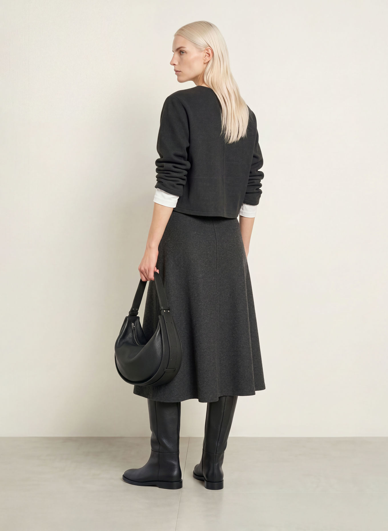 Marc O'Polo Flannel skirt: DARK GRAY