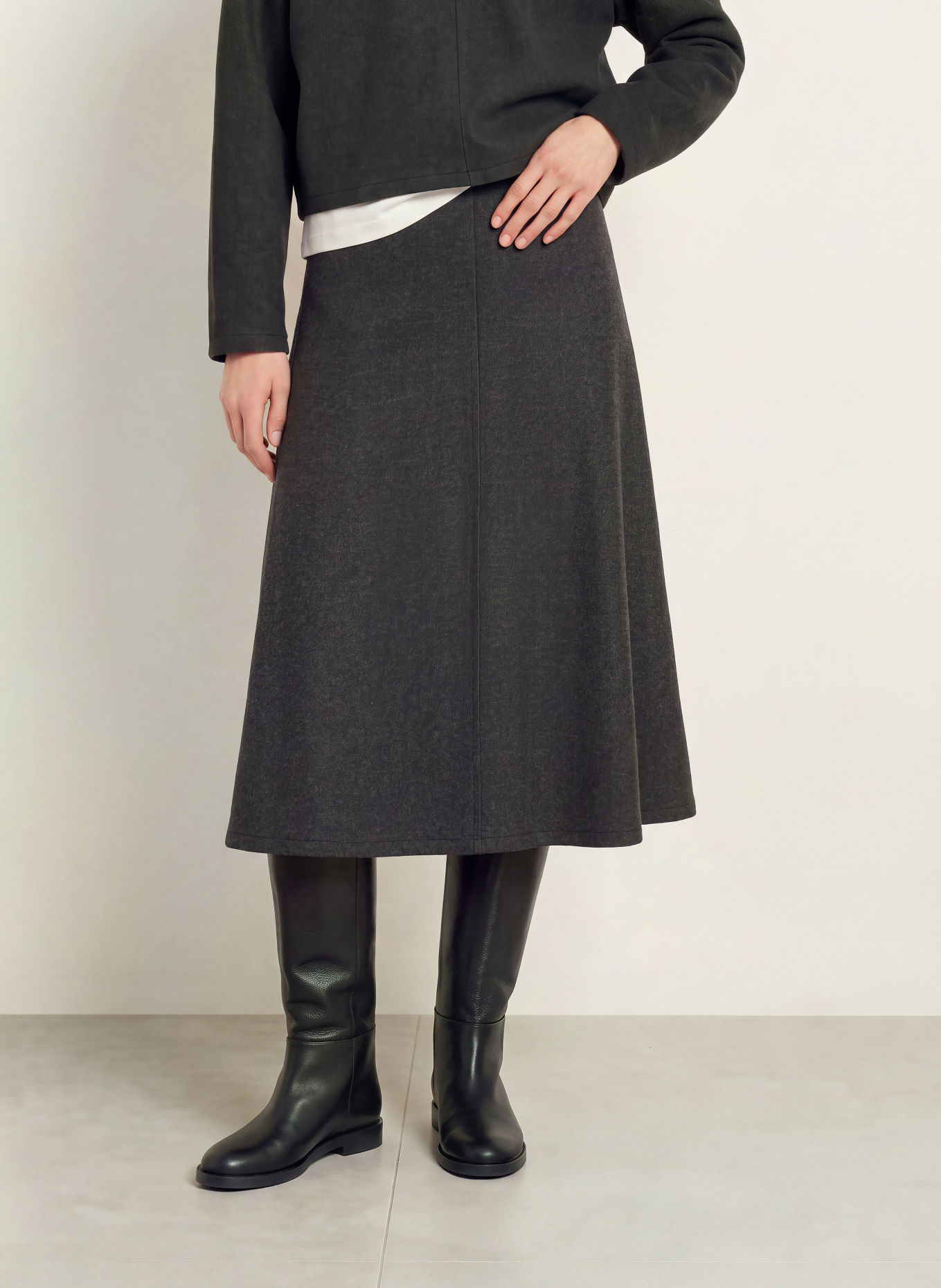 Marc O'Polo Flannel skirt: DARK GRAY