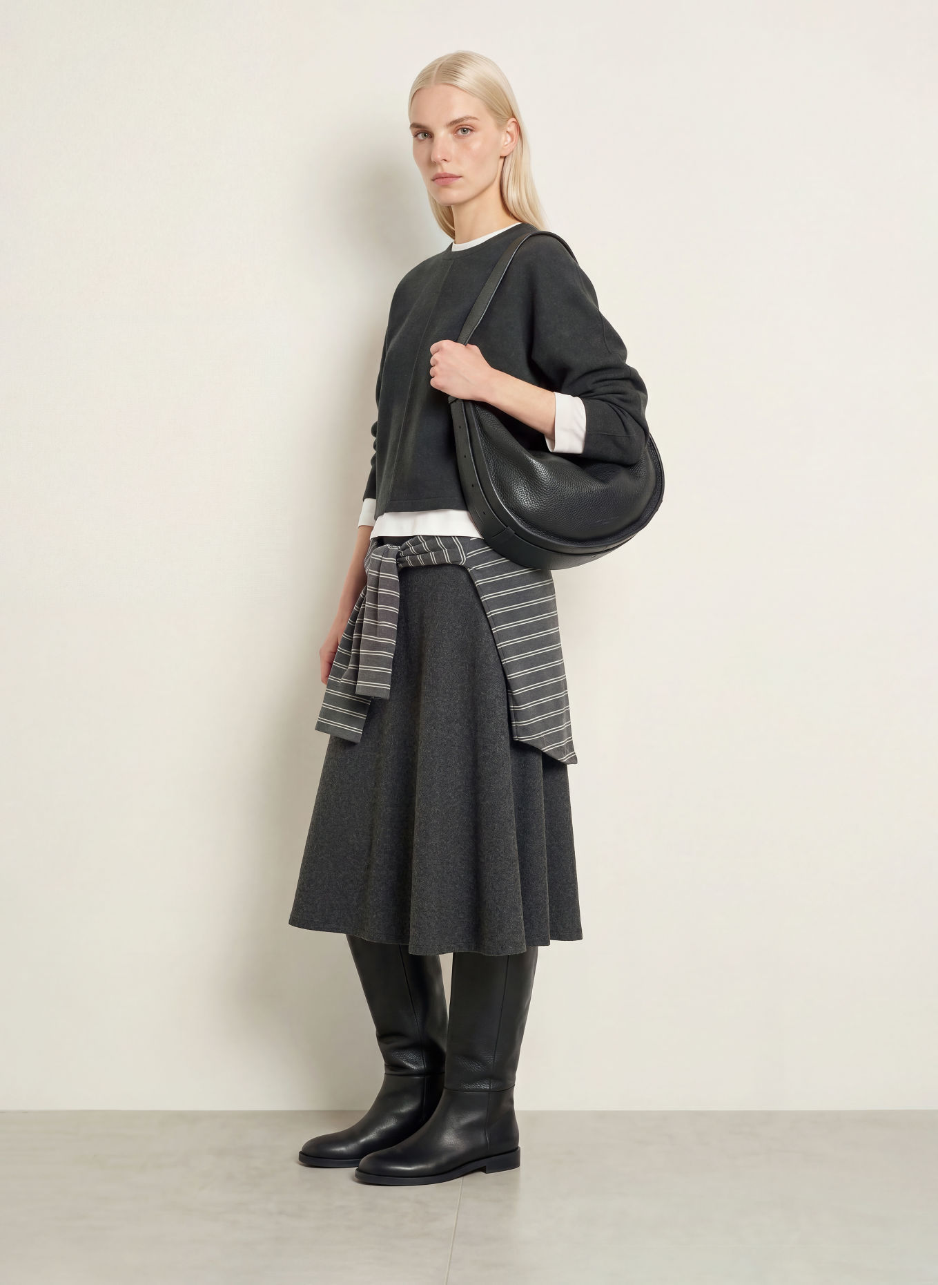 Marc O'Polo Flannel skirt: DARK GRAY