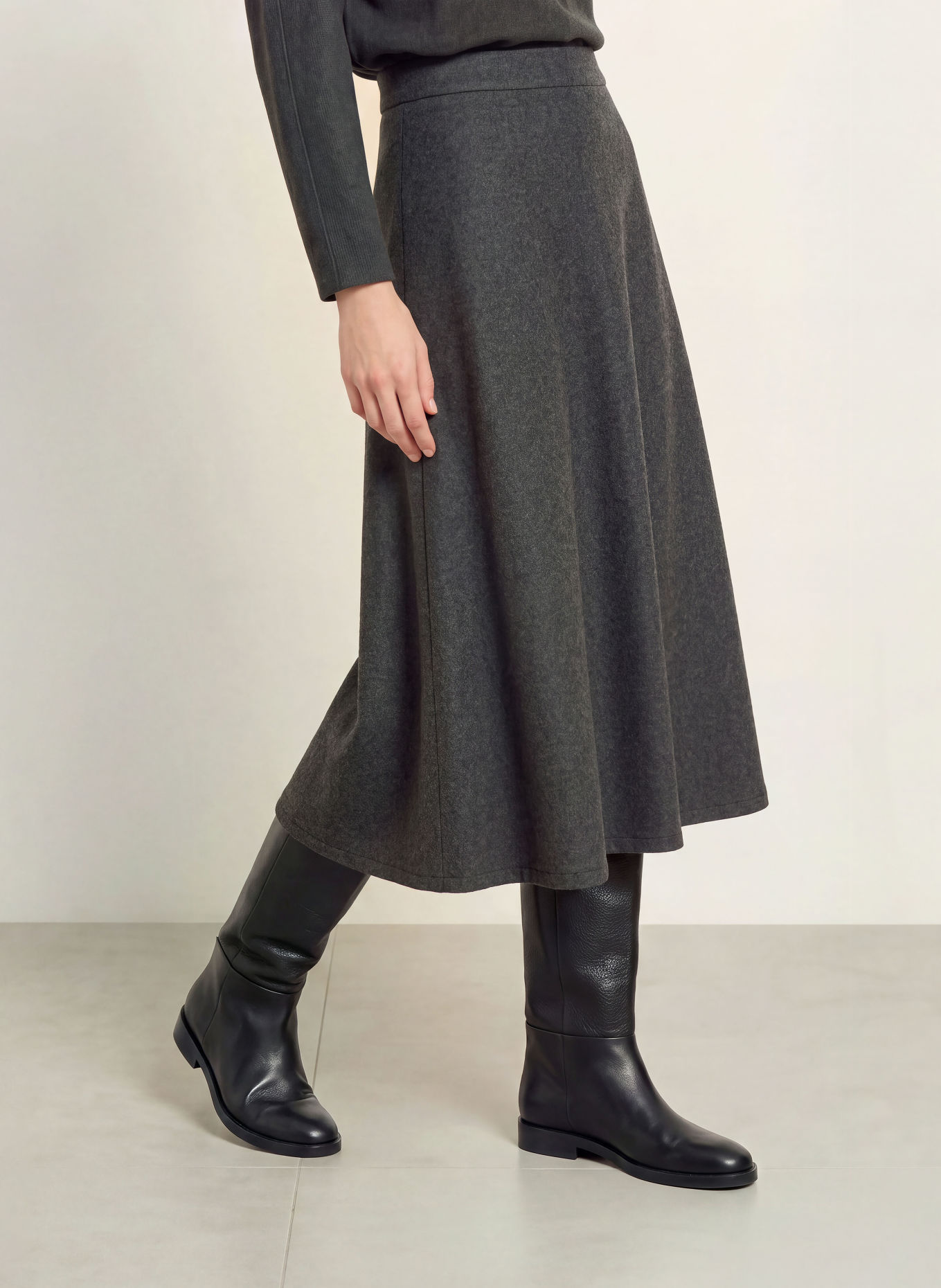 Marc O'Polo Flannel skirt: DARK GRAY
