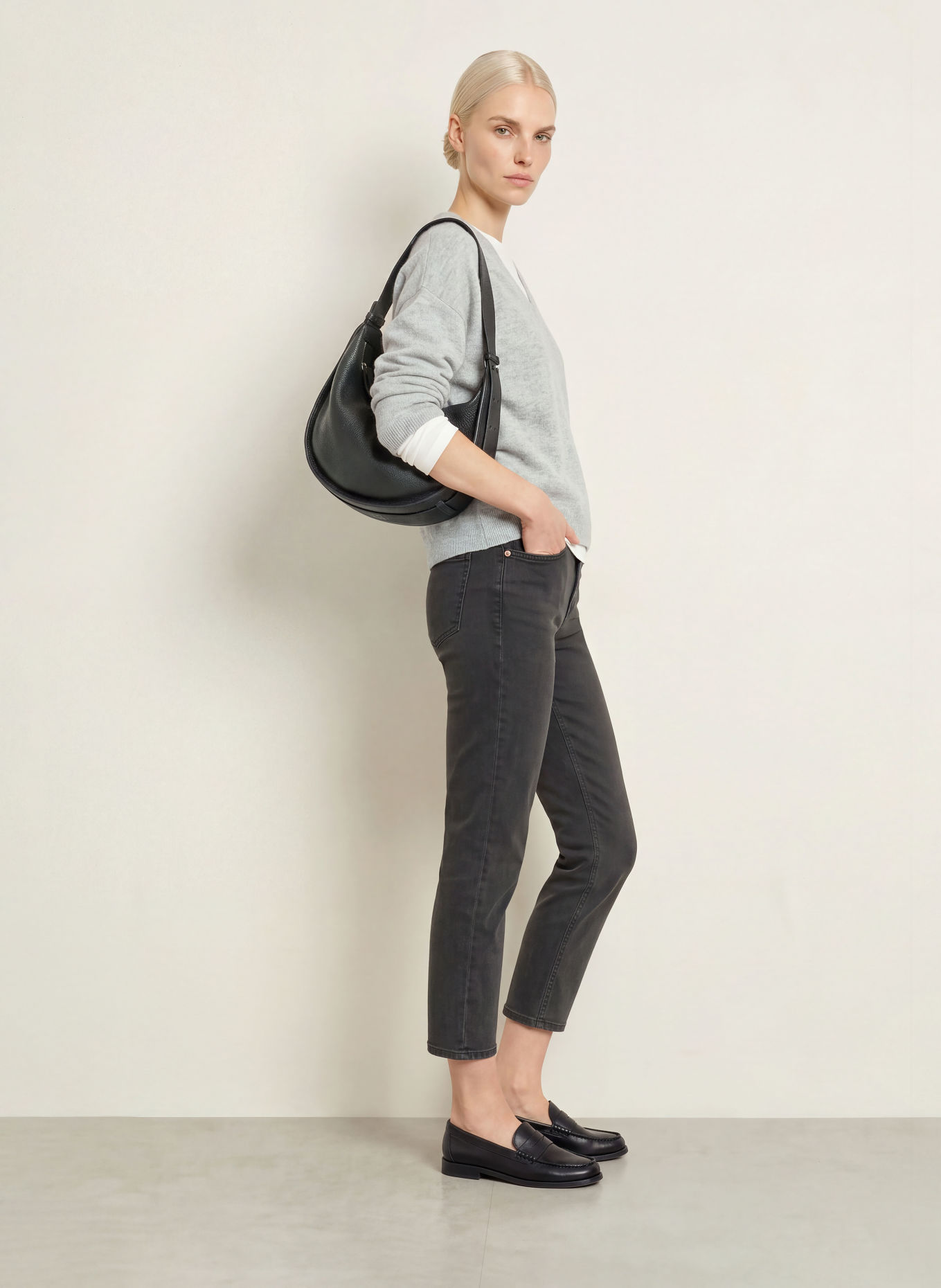 Marc O'Polo Cropped Jeans MALA: 0345 Broken Graphite