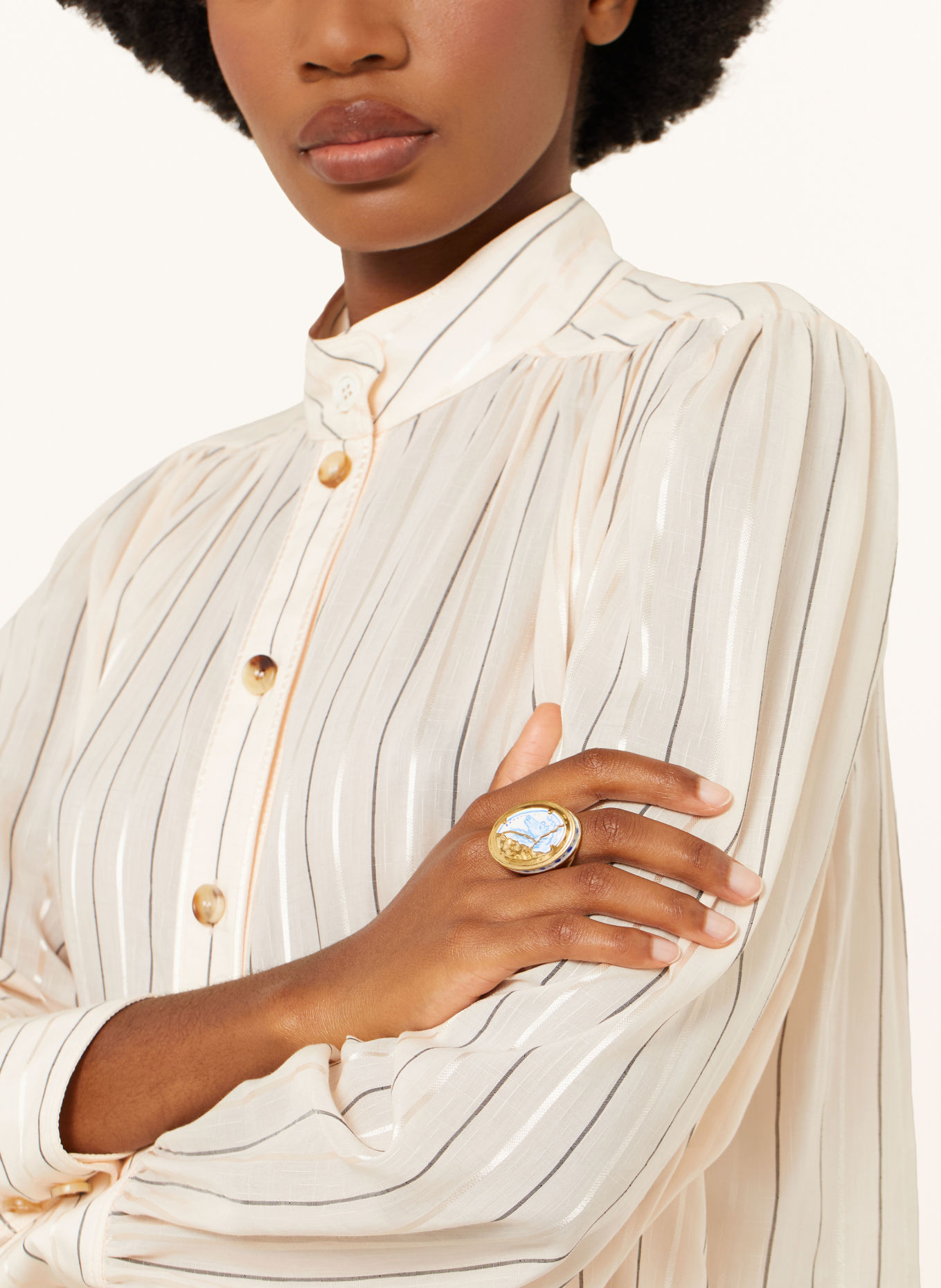 Chloé BLOOMCRAFT Ring: GOLD / BLUE / WHITE