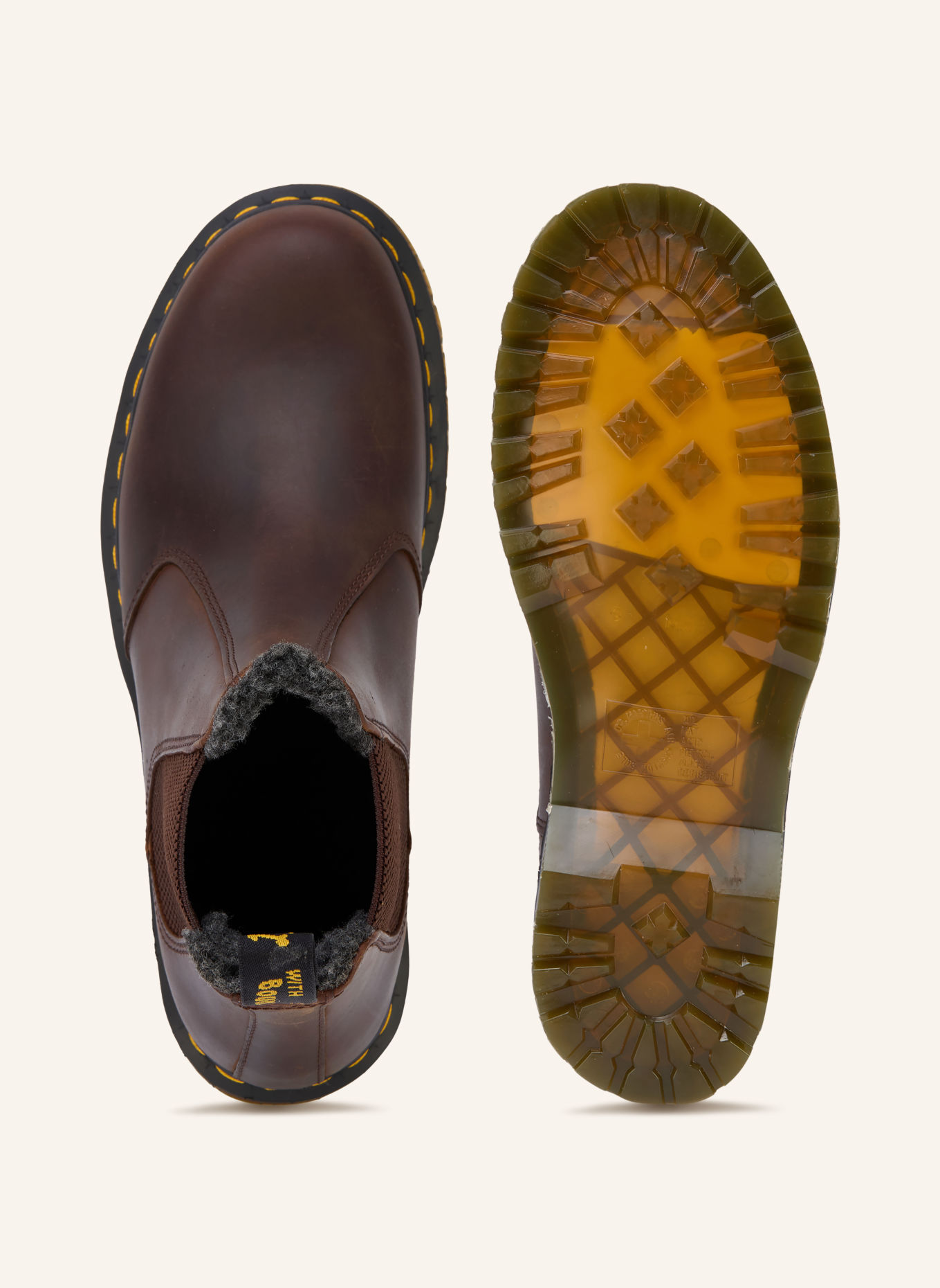 Dr. Martens Chelsea-Boots WL CRAZY HORSE: DUNKELBRAUN