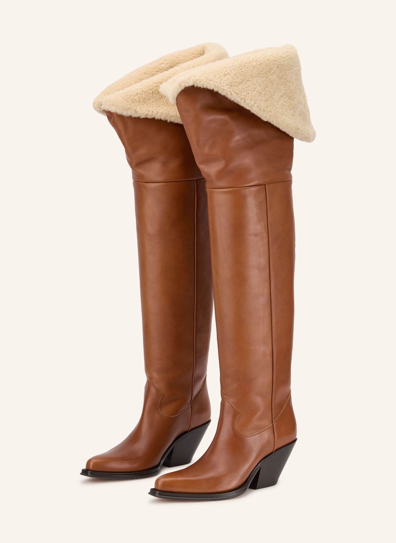 Chloé Kozaki za kolano: 27T GINGER BROWN