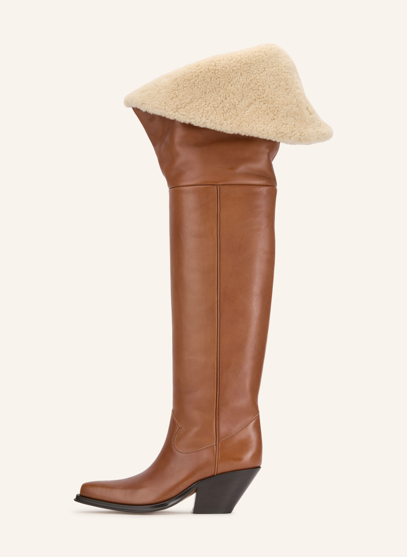 Chloé Kozaki za kolano: 27T GINGER BROWN