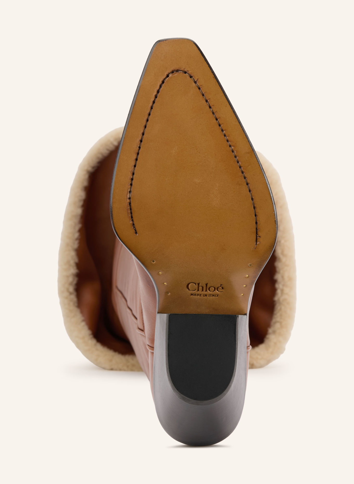 Chloé Kozaki za kolano: 27T GINGER BROWN