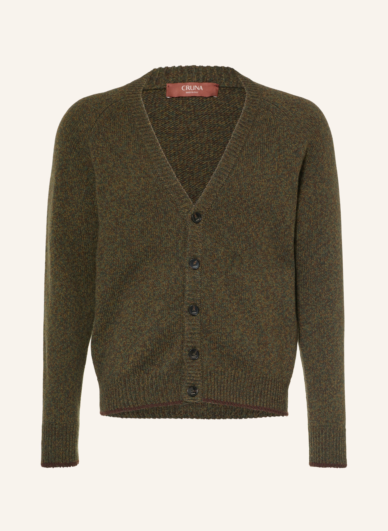 CRUNA Strickjacke BEXLEY: OLIV