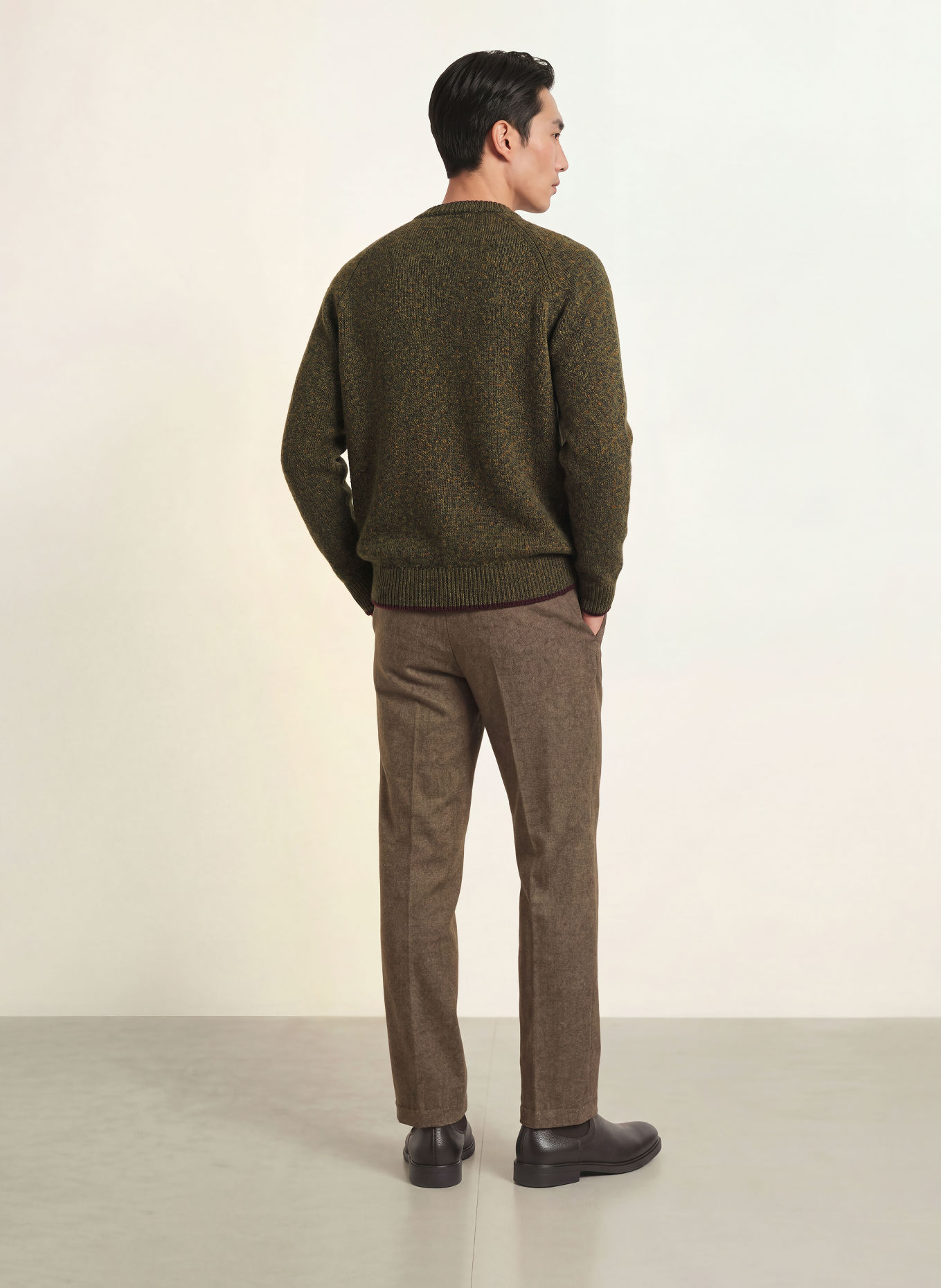 CRUNA Strickjacke BEXLEY: OLIV