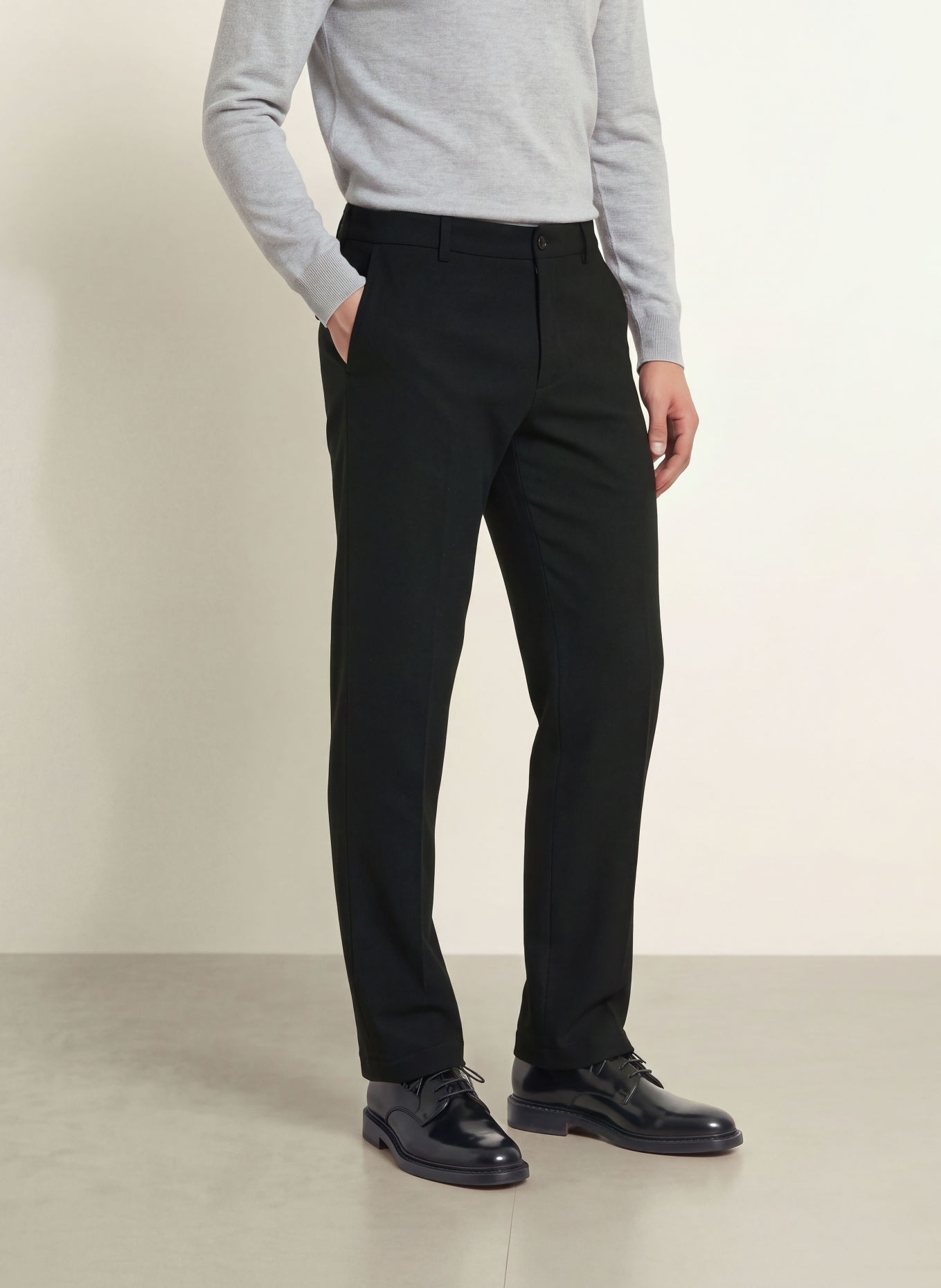 CRUNA Chinos Regular Fit: MØRKEBLÅ