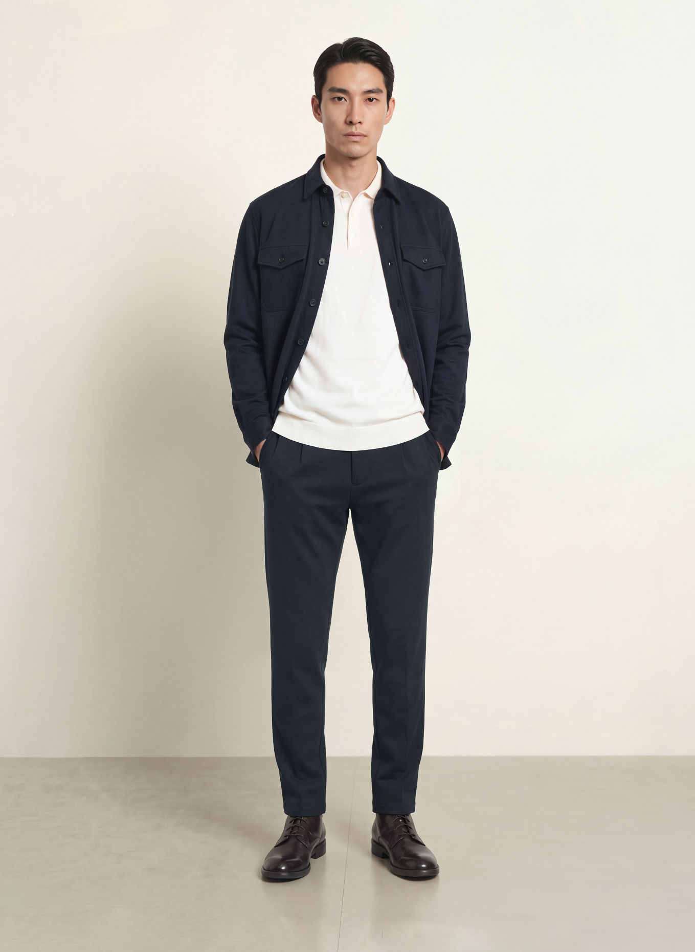 CRUNA Chinos MITTE Extra Slim Fit: MØRKEBLÅ