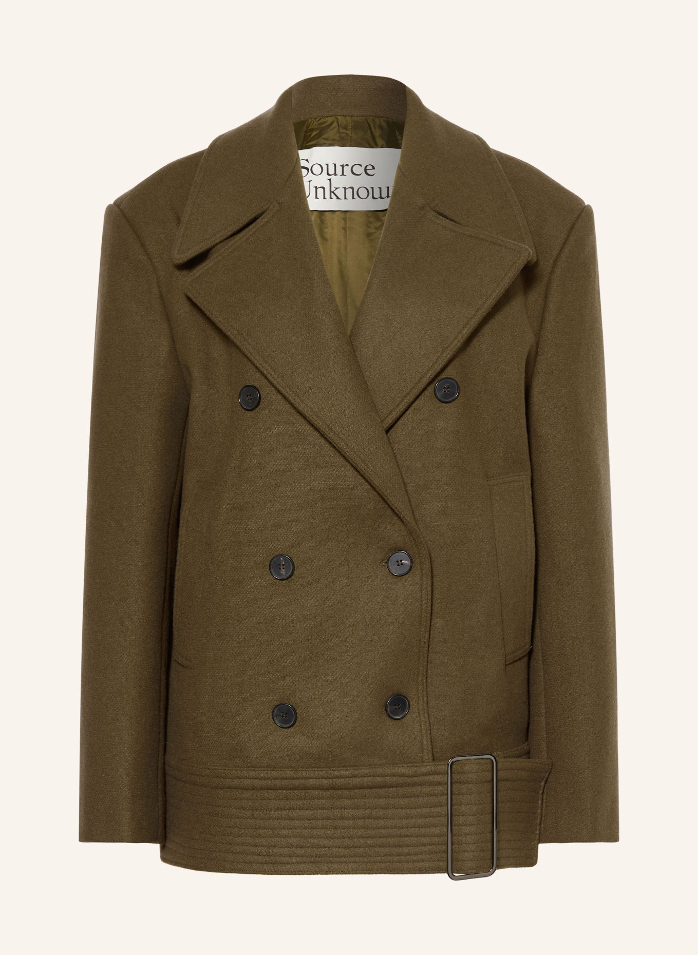 Source Unknown Manteau caban CANALE: KAKI