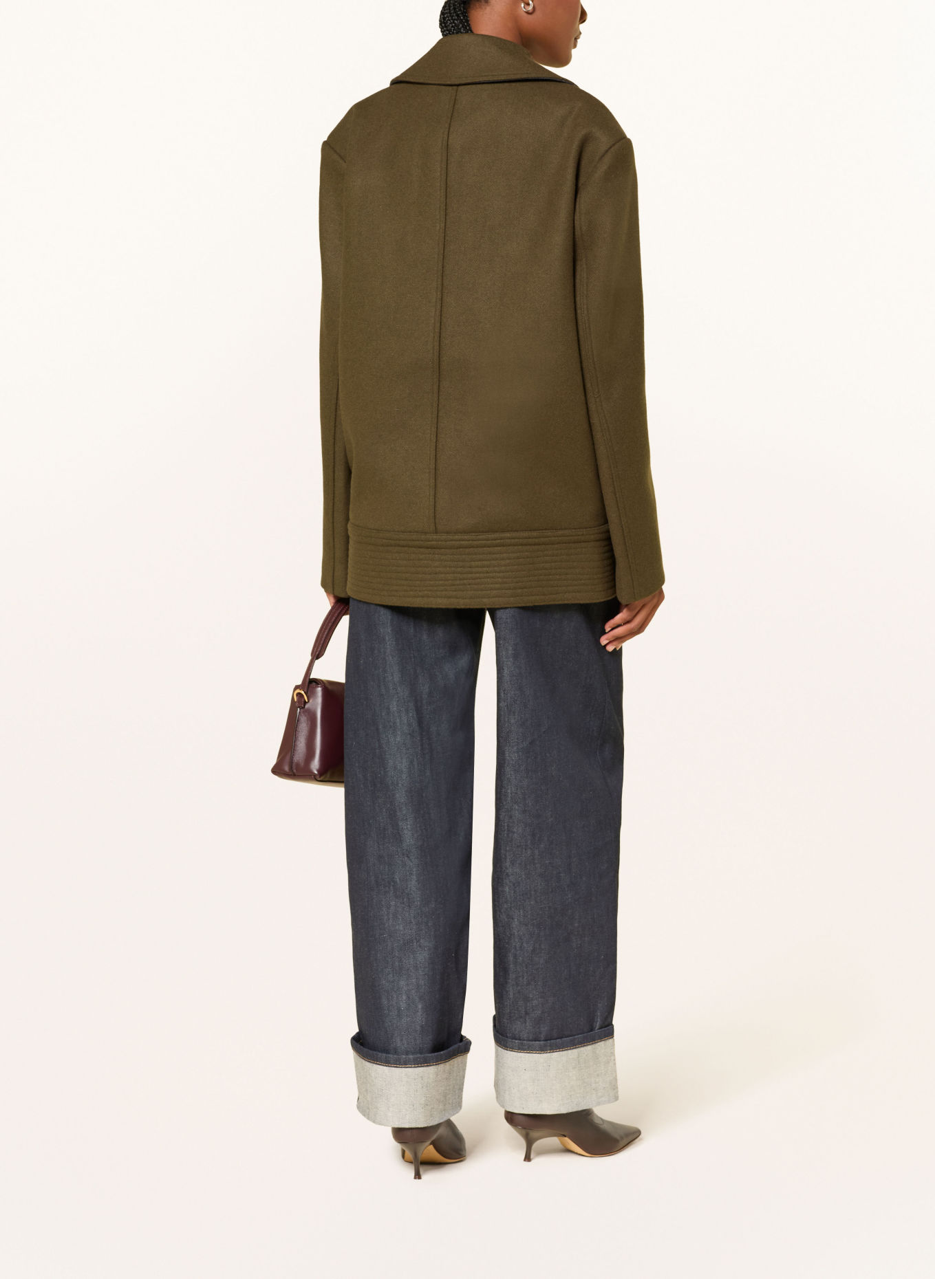 Source Unknown Manteau caban CANALE: KAKI
