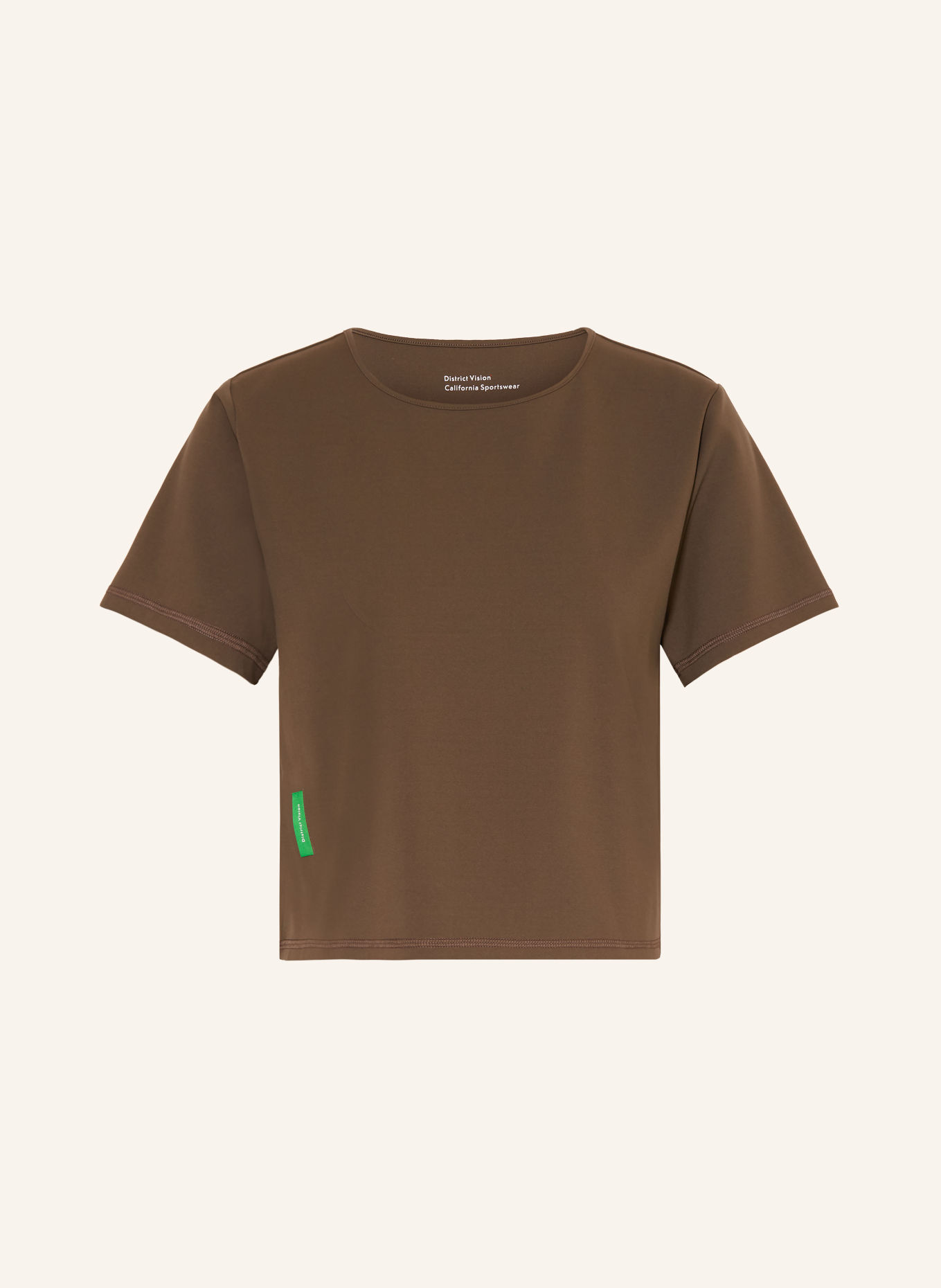 District Vision BOXY SOFT INTERLOCK Functional shirt: BROWN