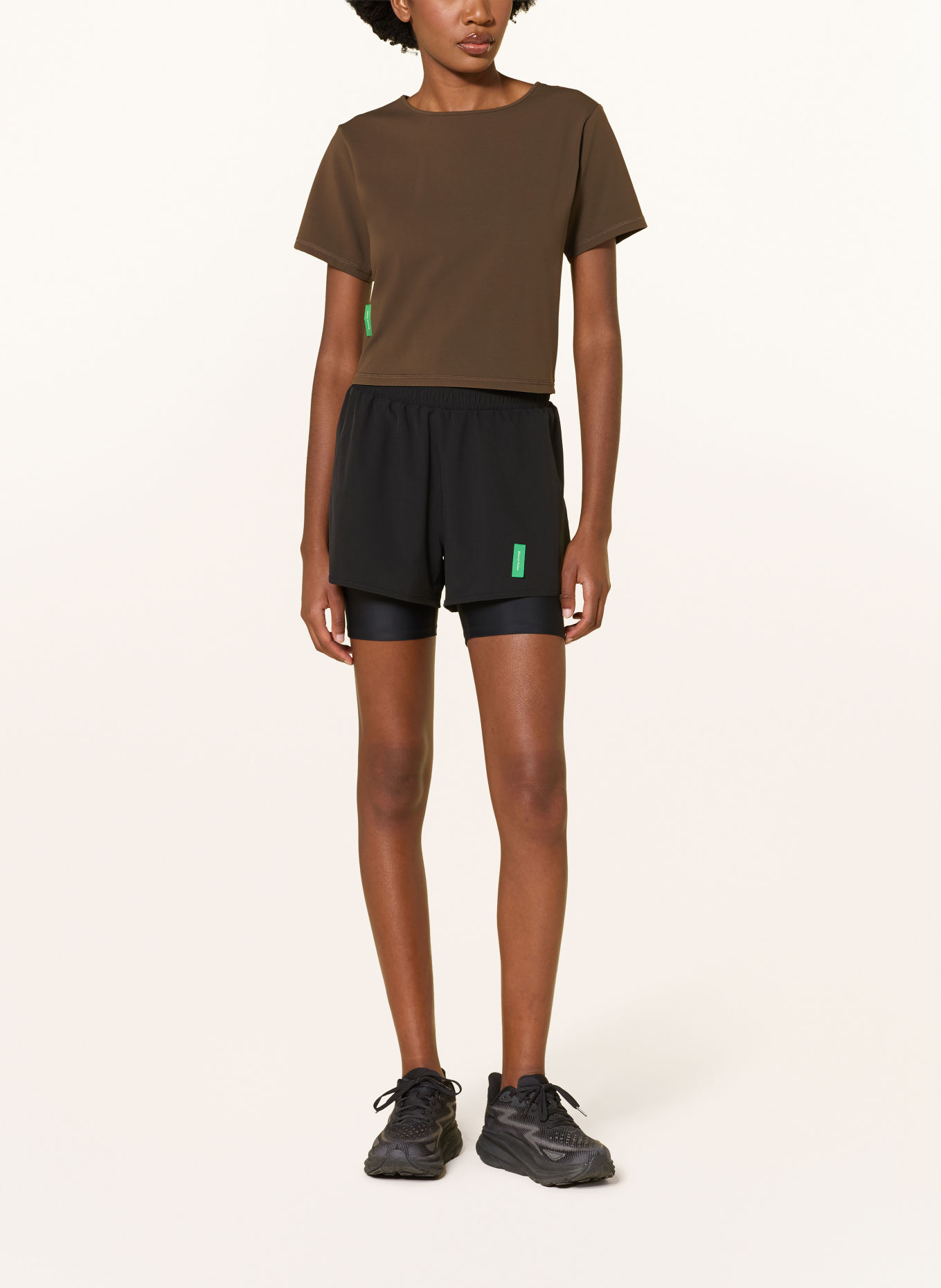 District Vision BOXY SOFT INTERLOCK Functional shirt: BROWN