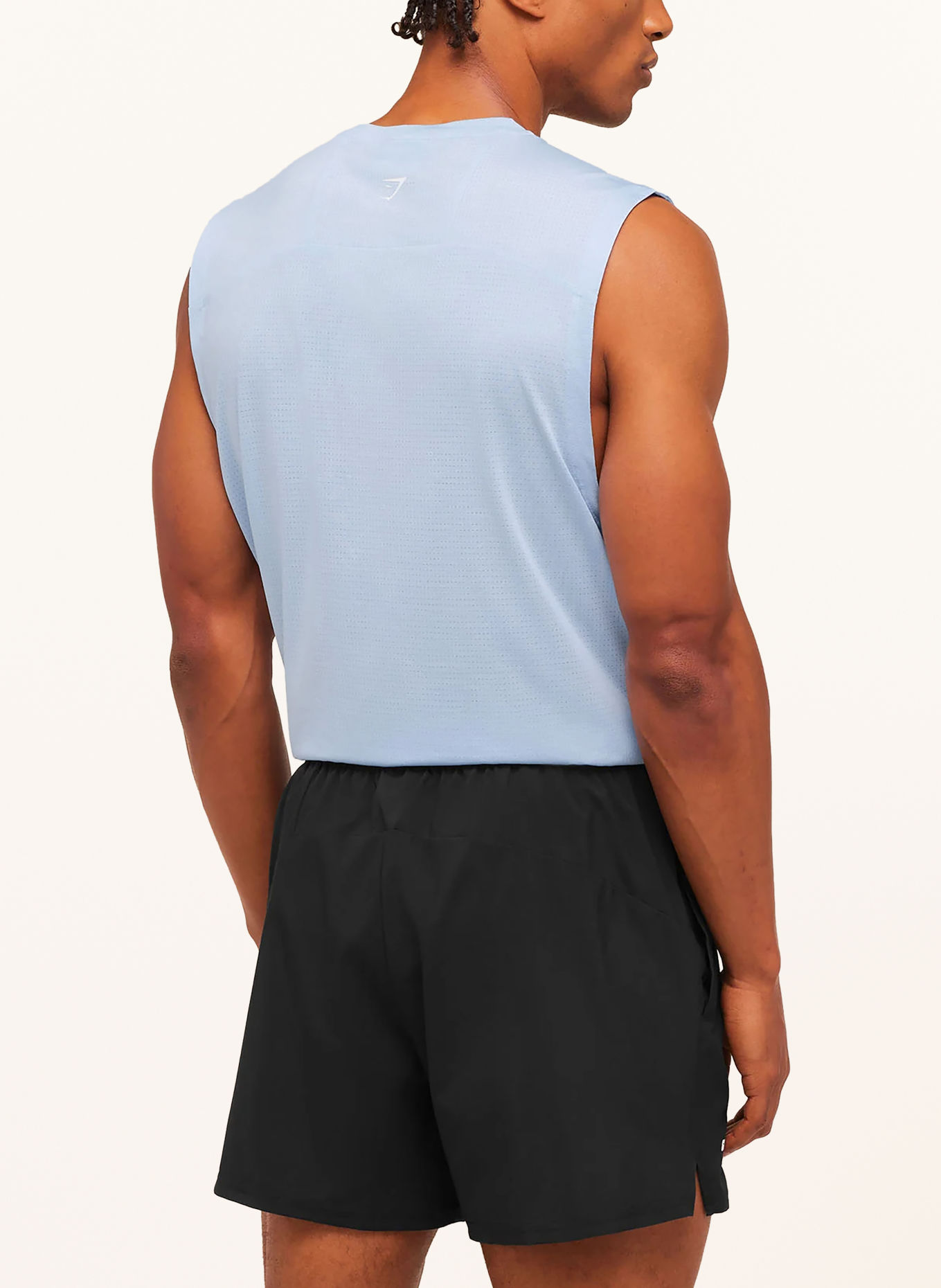 GYMSHARK Funktionstop TRAIN CUT OFF: HELLBLAU