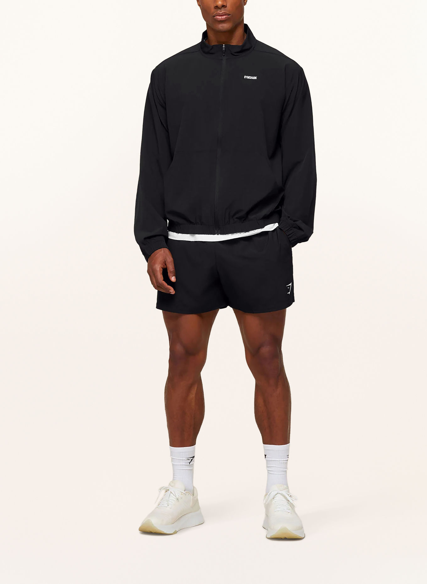 GYMSHARK Trainingsjacke GOOD TRAIN: SCHWARZ