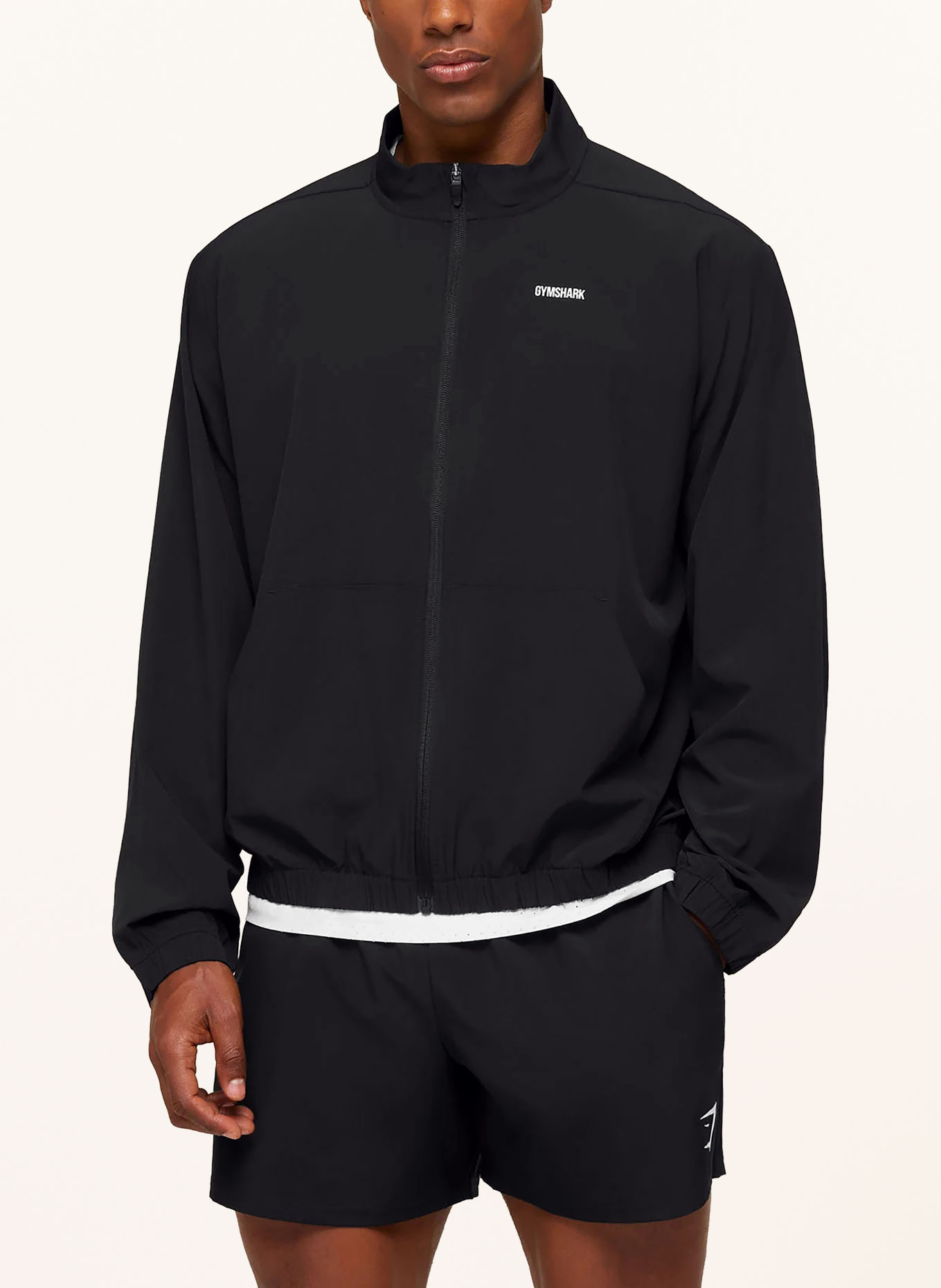 GYMSHARK Trainingsjacke GOOD TRAIN: SCHWARZ