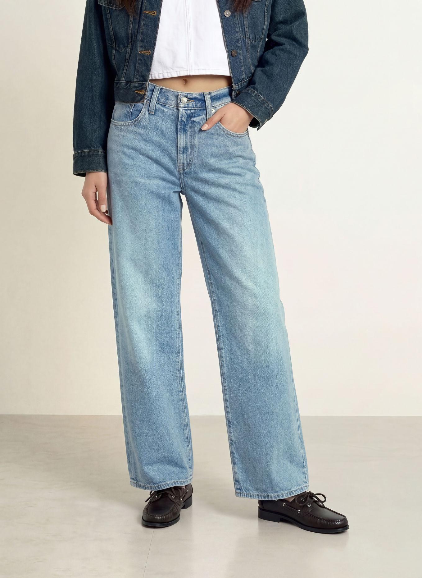 Levi's® Wide-Leg jeans MIDDY: 03 Med Indigo - Worn In