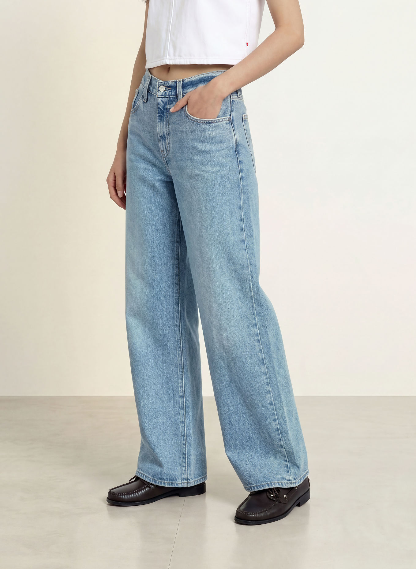 Levi's® Wide-Leg jeans MIDDY: 03 Med Indigo - Worn In