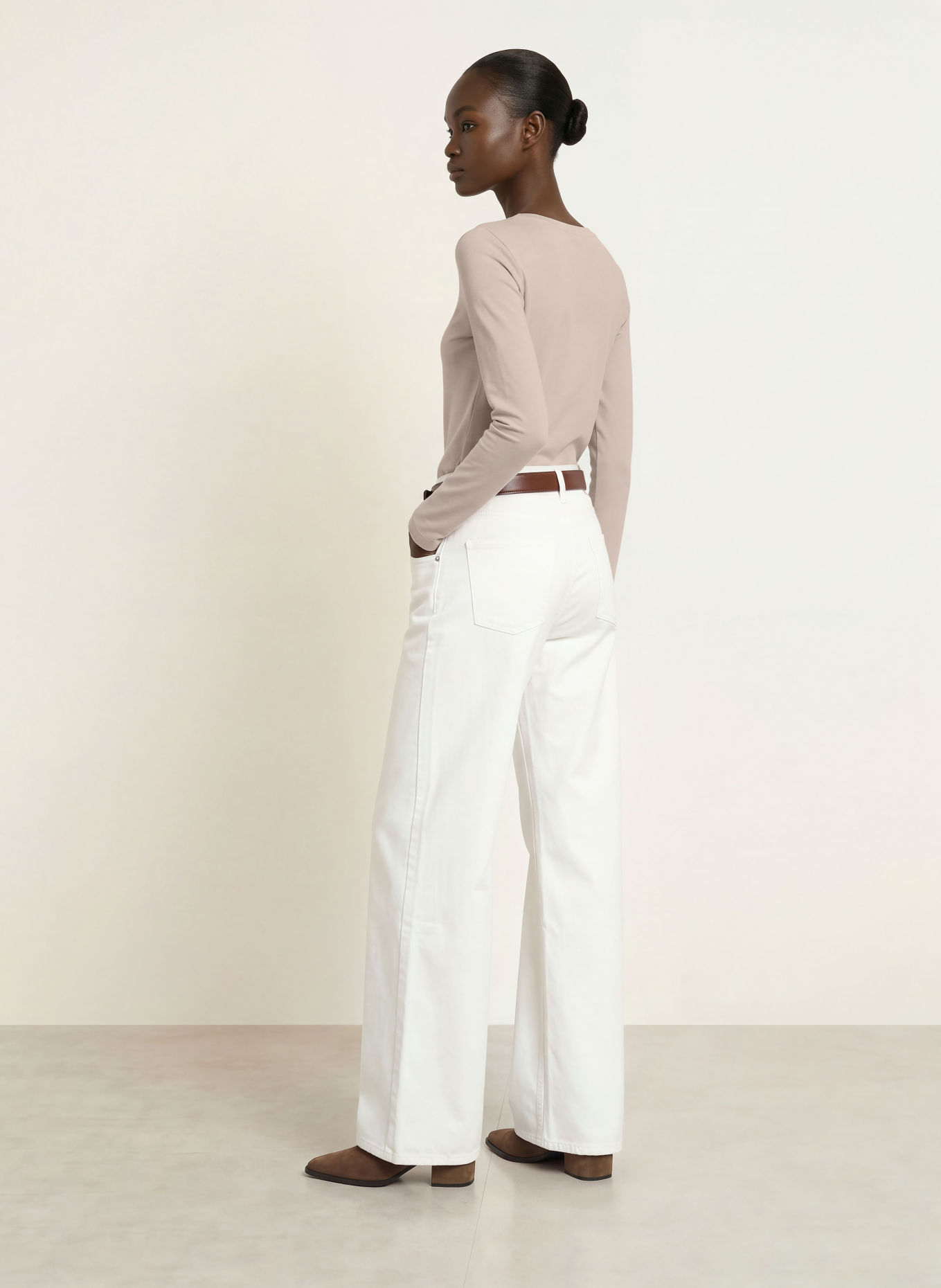 Stefan Brandt FANNY Long-sleeve shirt: BEIGE