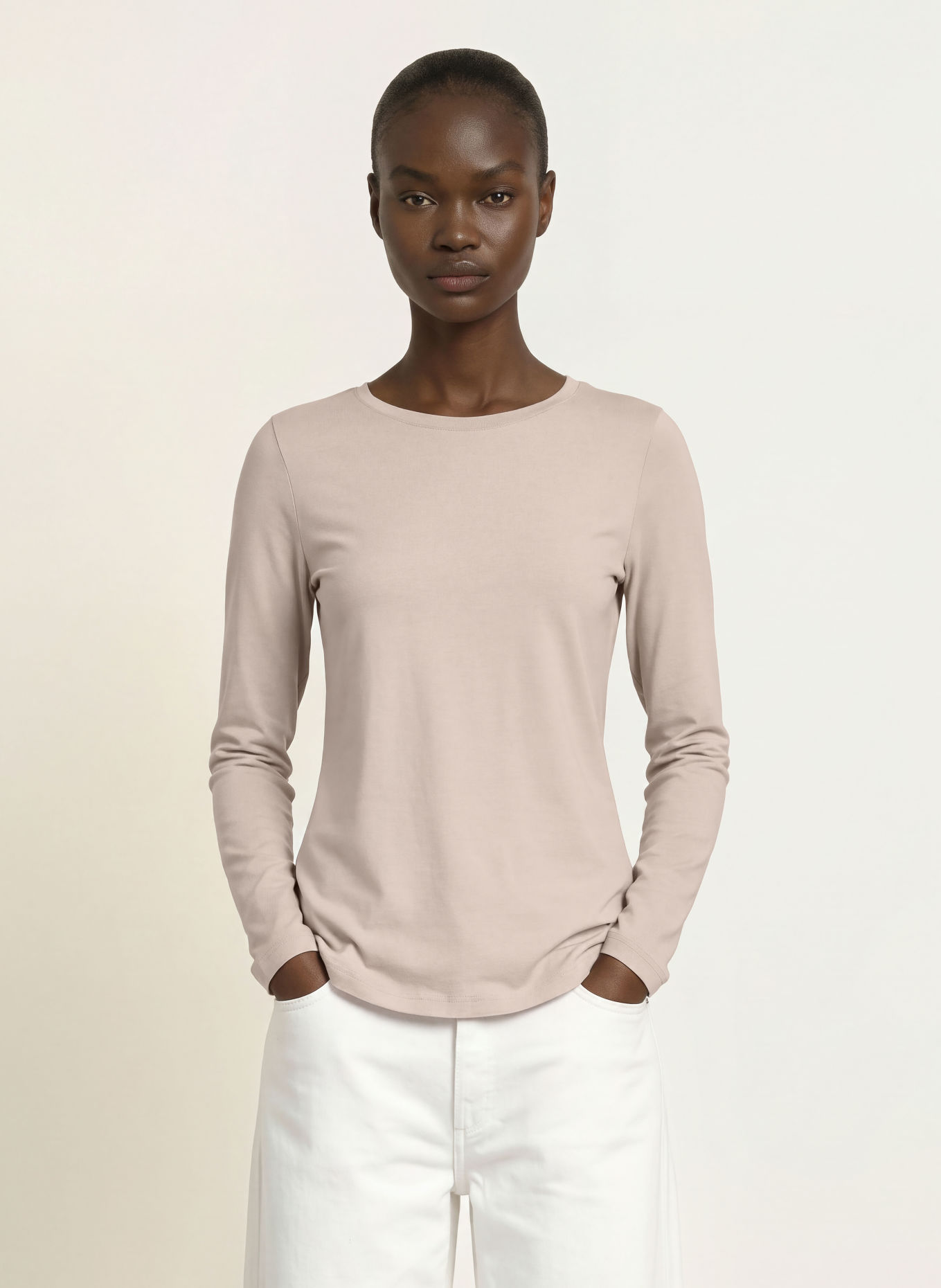 Stefan Brandt FANNY Long-sleeve shirt: BEIGE