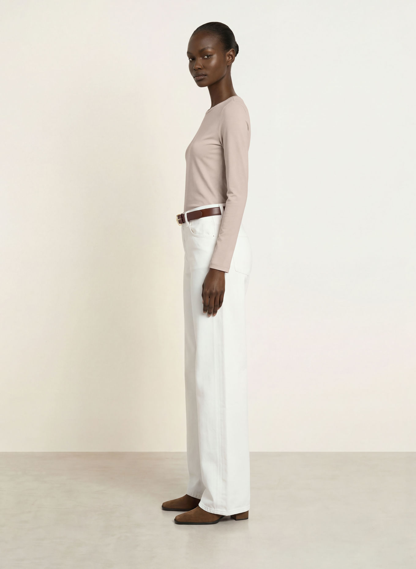 Stefan Brandt FANNY Long-sleeve shirt: BEIGE