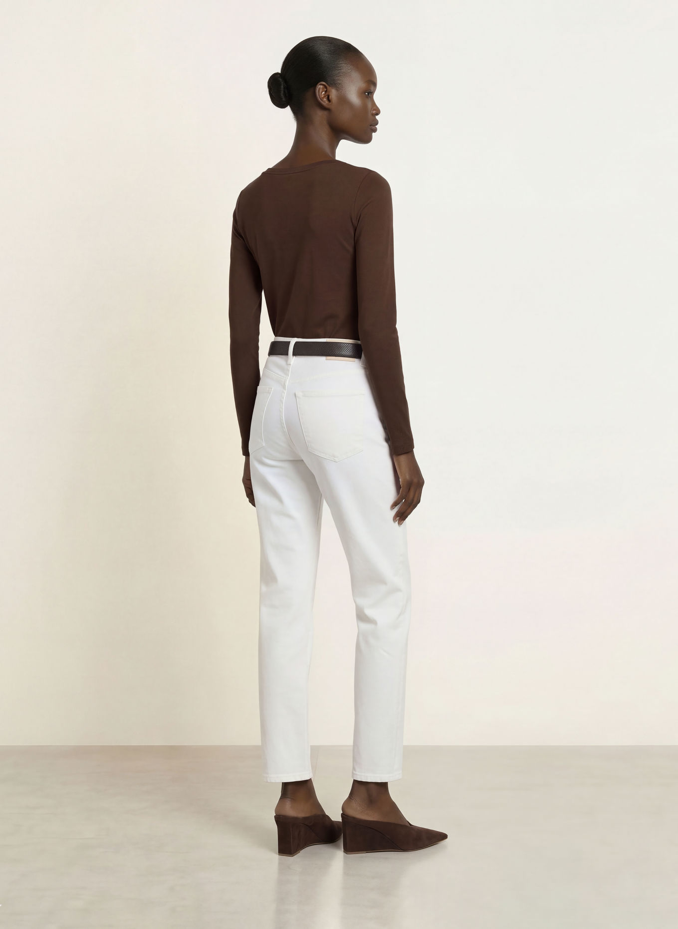 Stefan Brandt Longsleeve FANNY: MARRON FONCÉ