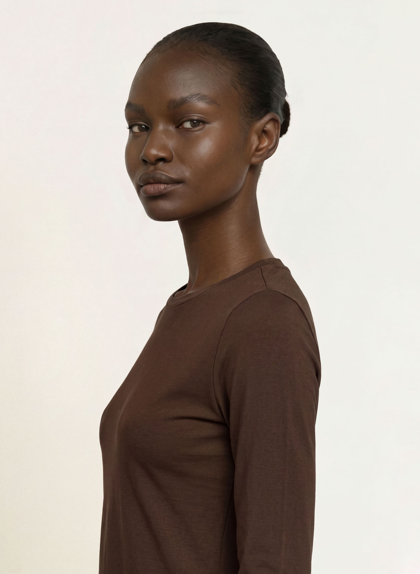 Stefan Brandt Longsleeve FANNY: MARRON FONCÉ