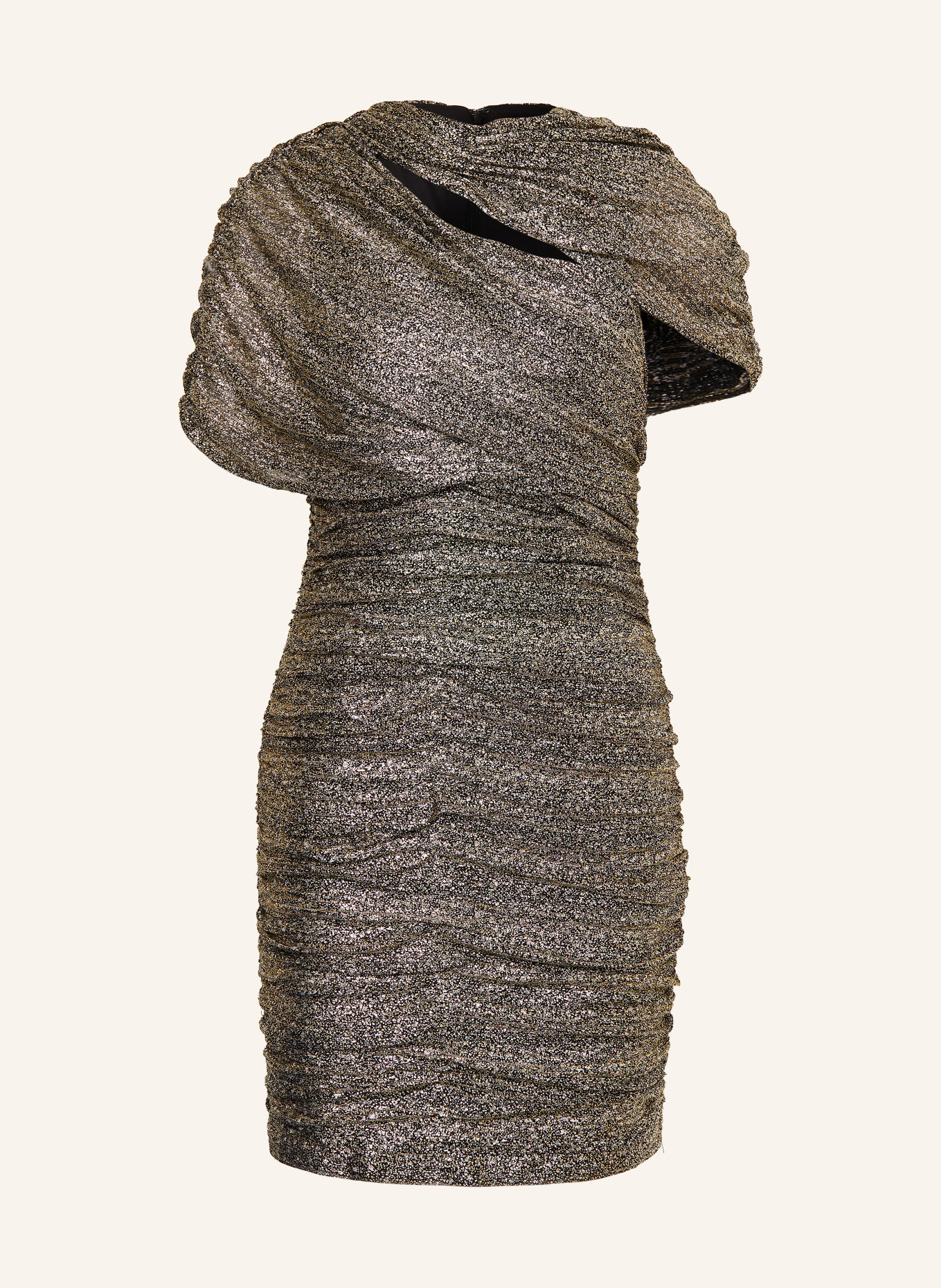 ADRIANNA PAPELL Cocktail dress with glitter thread: GOLD / SILVER / BLACK