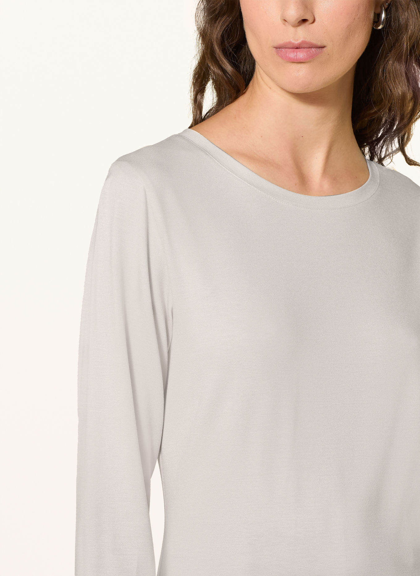 monari Long-sleeve shirt with lace: ECRU