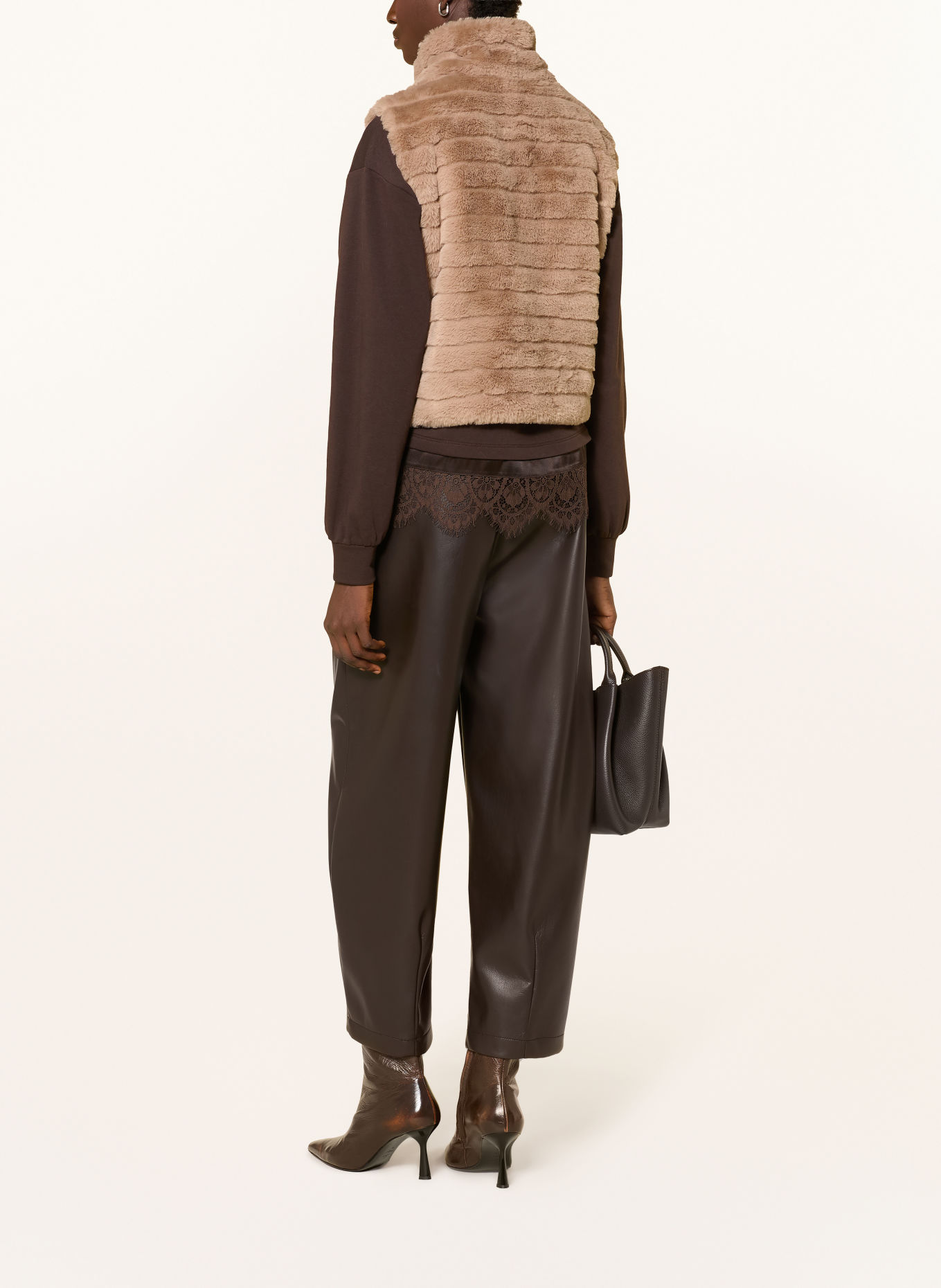 monari Kunstfell-Weste: BEIGE