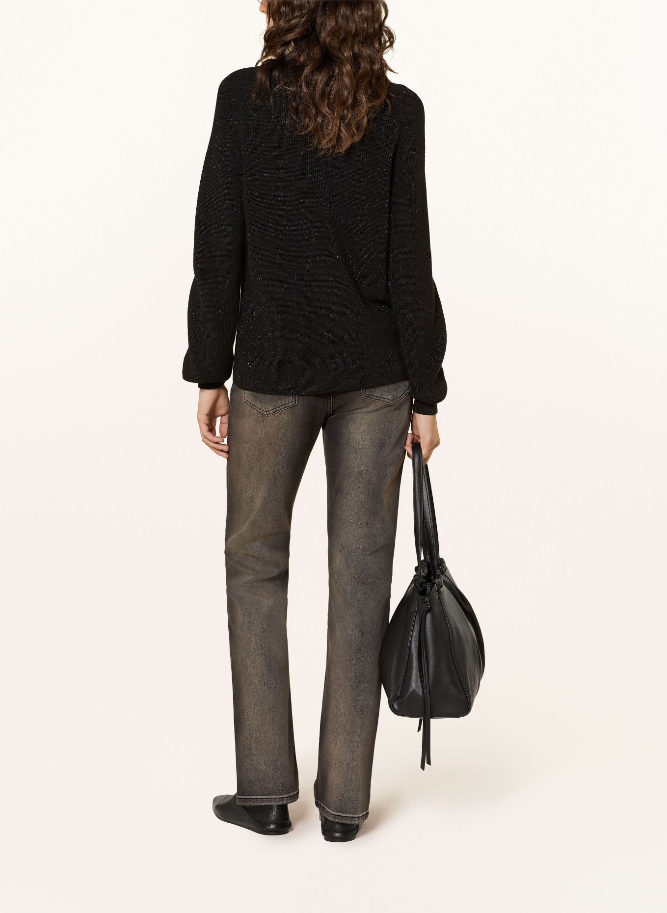 monari Straight jeans with rhinestones: 999 SCHWARZ