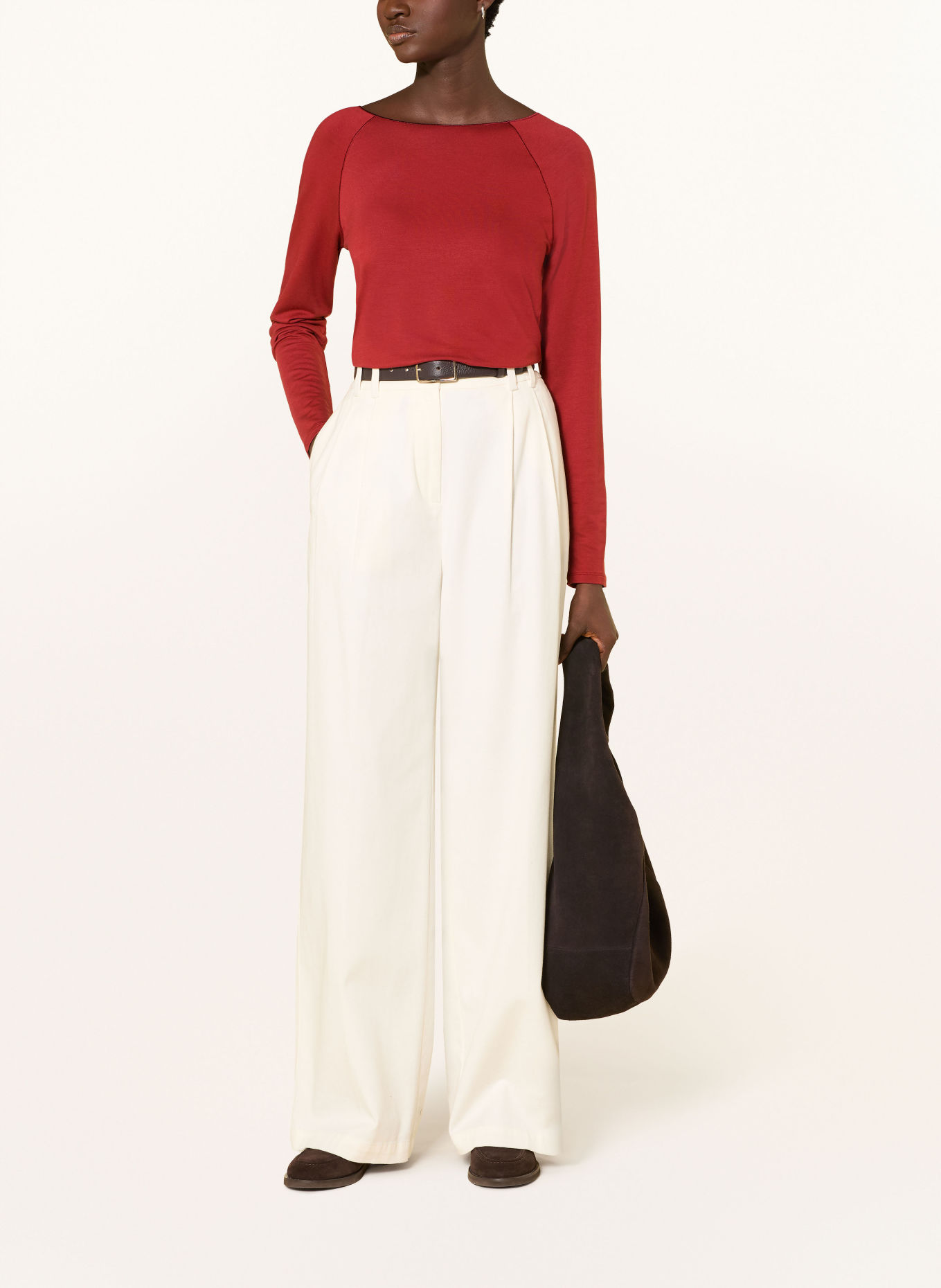 monari Long-sleeve shirt: DARK RED