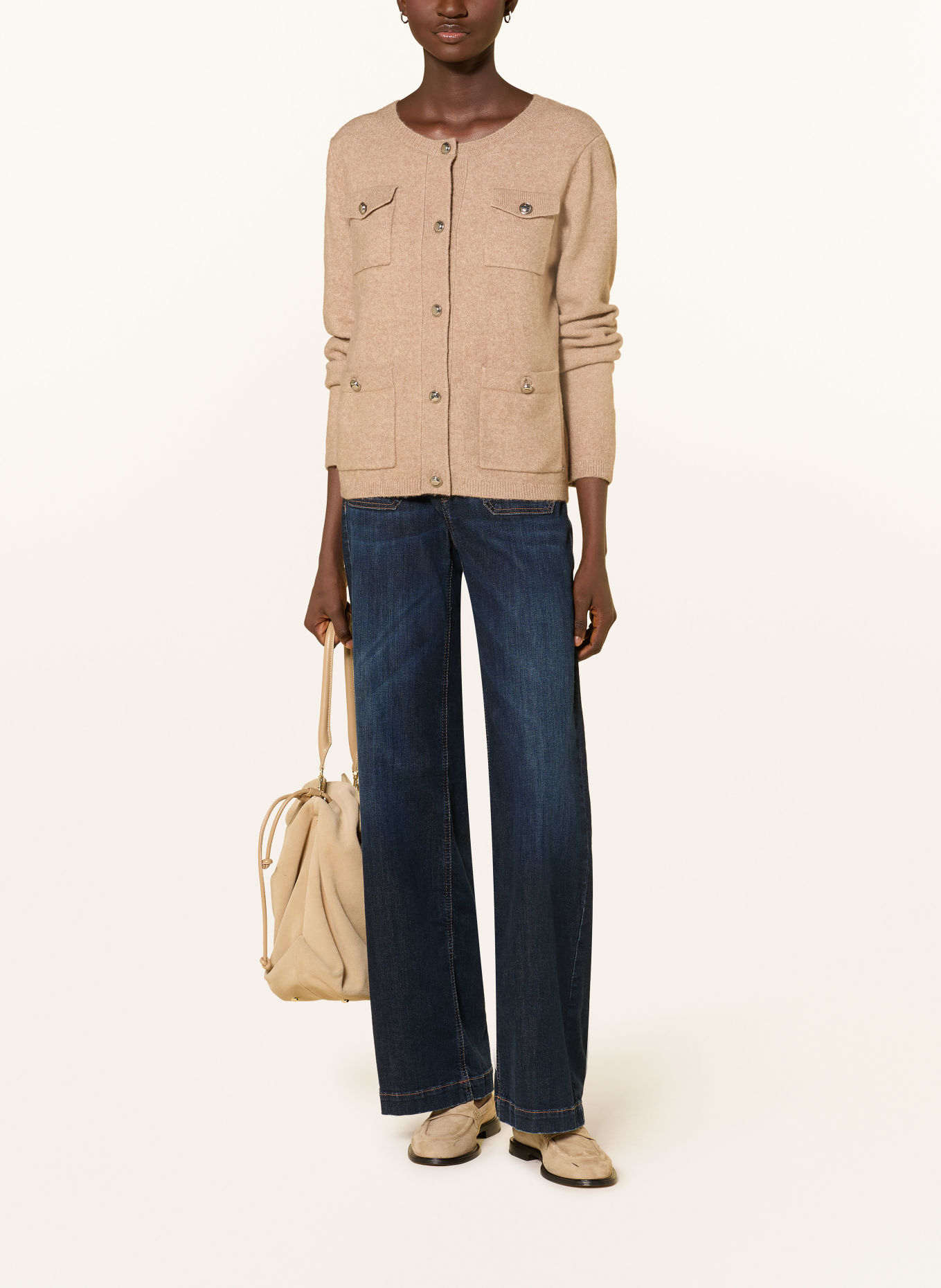 monari Cardigan: BEIGE