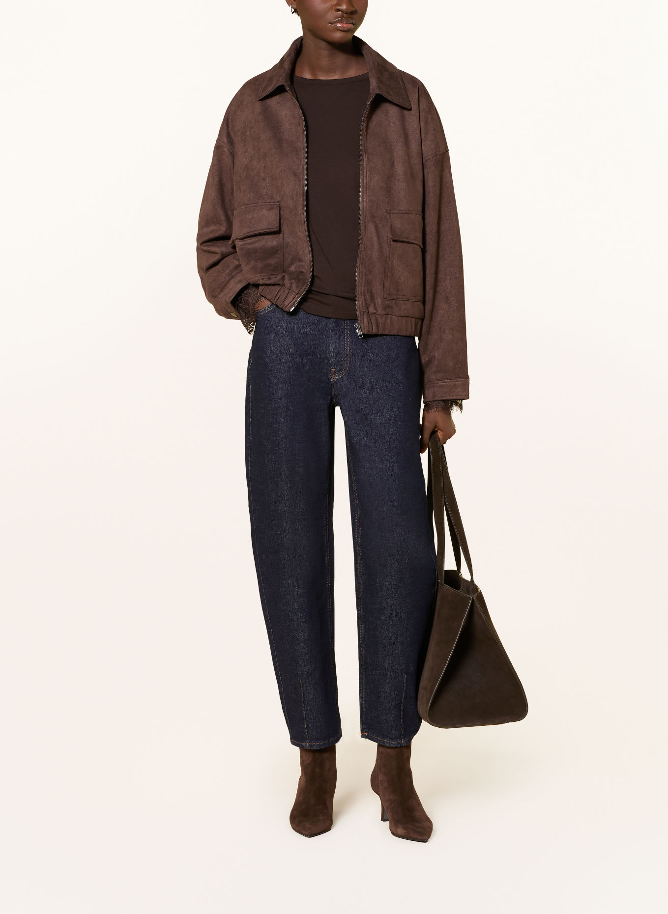 monari Barrel džíny: 751 dark denim